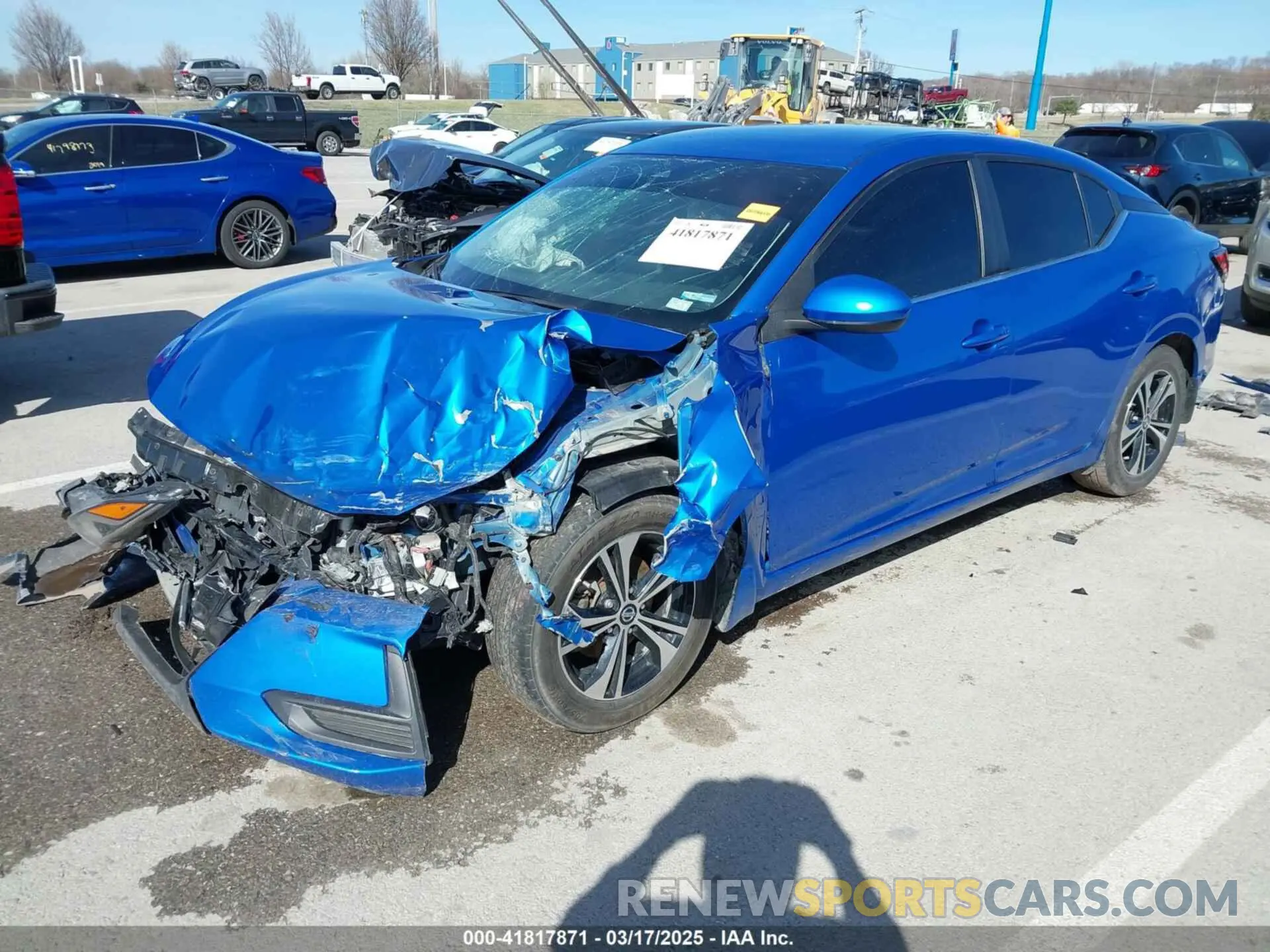 2 Photograph of a damaged car 3N1AB8CV1NY229162 NISSAN SENTRA 2022