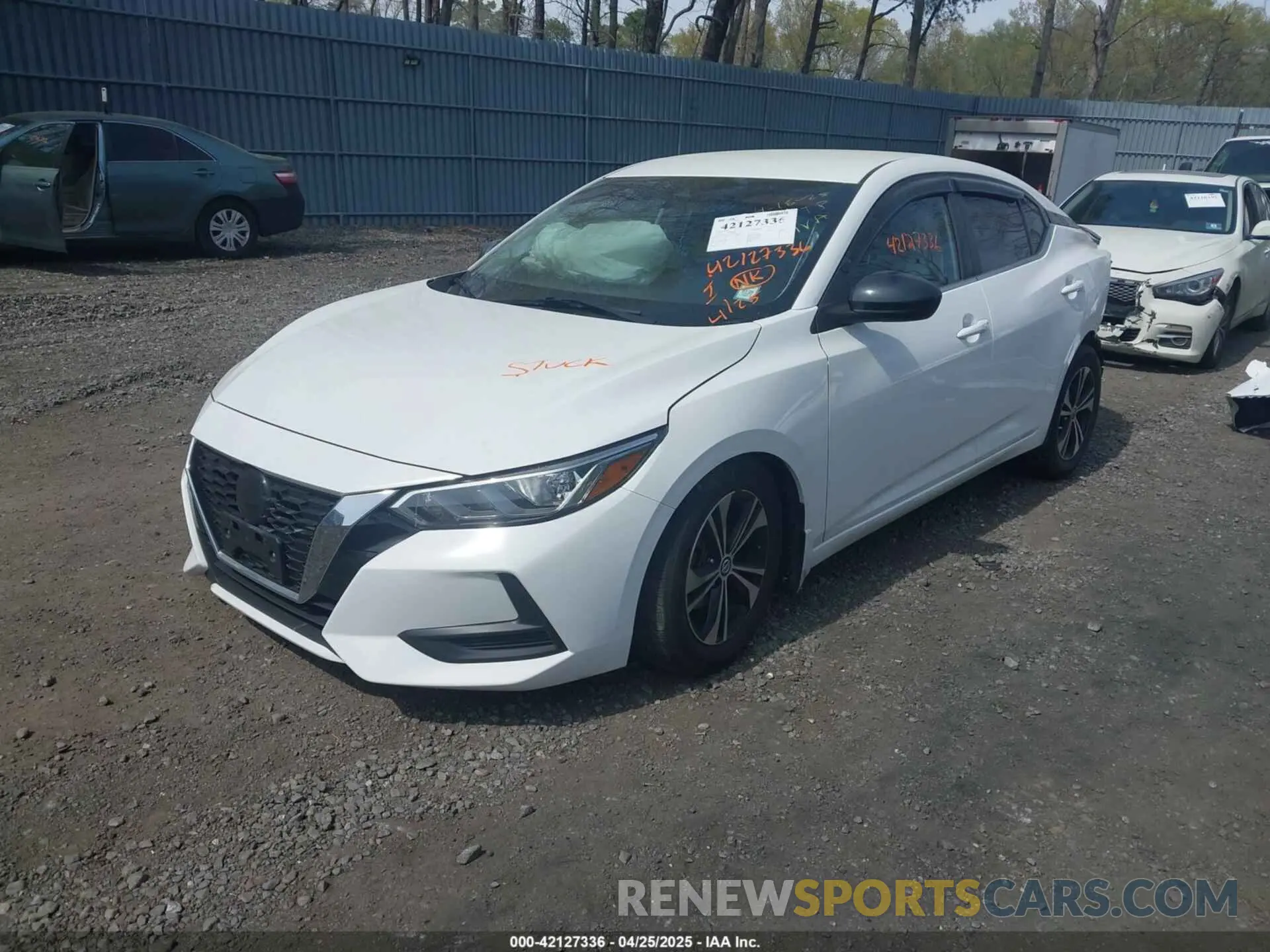 2 Photograph of a damaged car 3N1AB8CV1NY231087 NISSAN SENTRA 2022