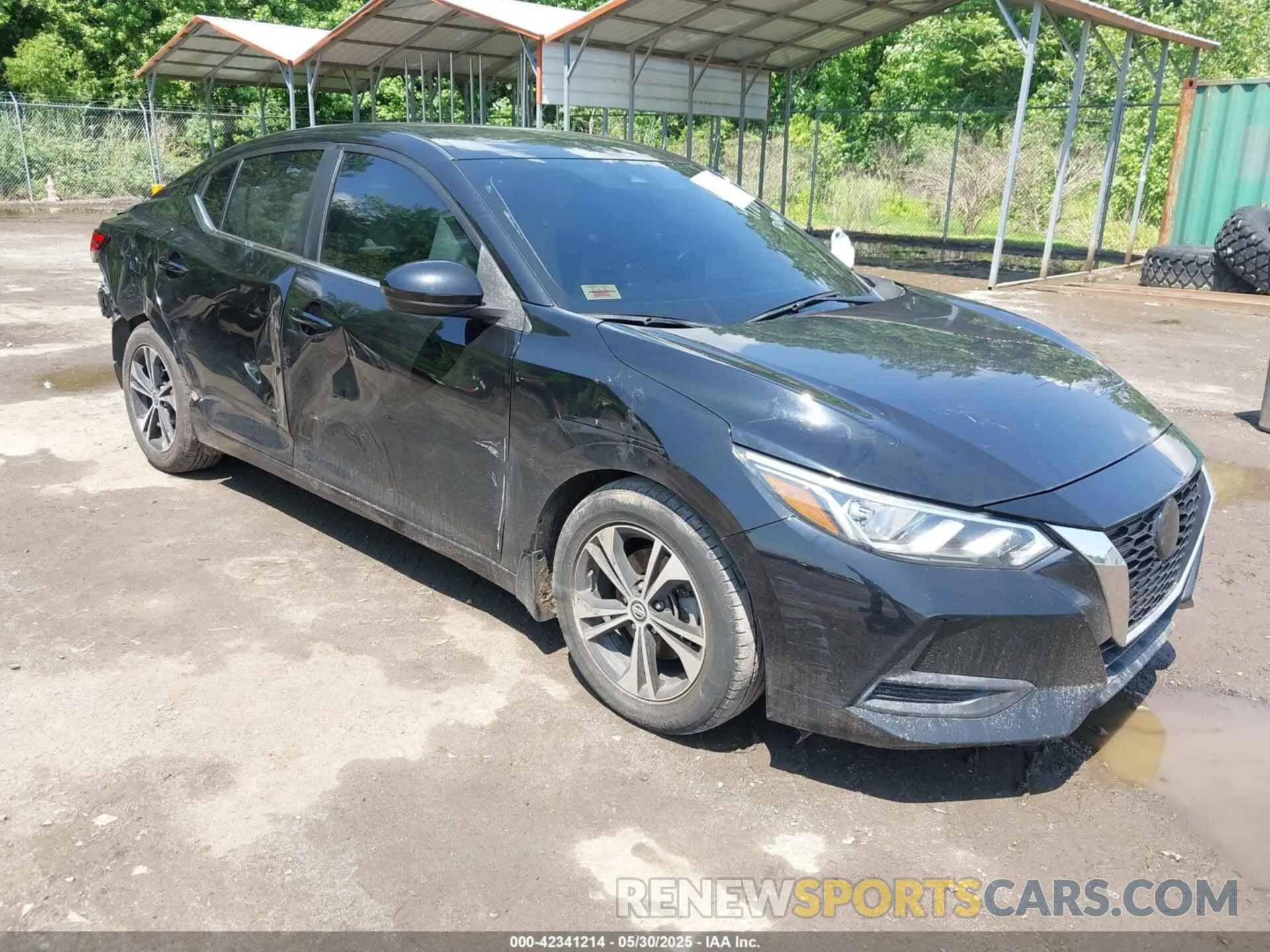 1 Photograph of a damaged car 3N1AB8CV1NY239707 NISSAN SENTRA 2022