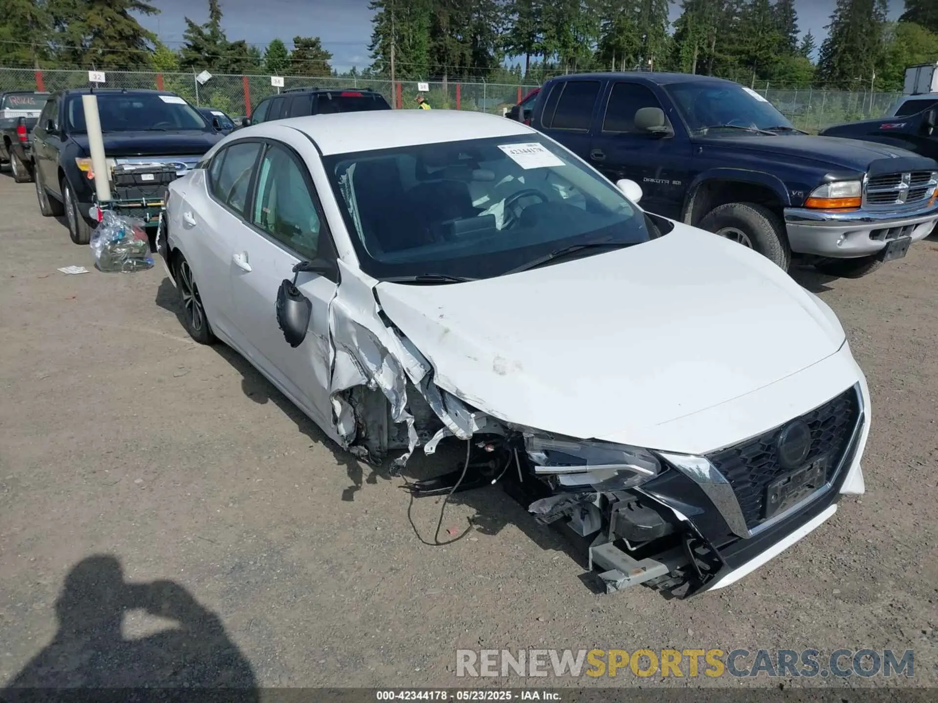 1 Photograph of a damaged car 3N1AB8CV1NY272528 NISSAN SENTRA 2022