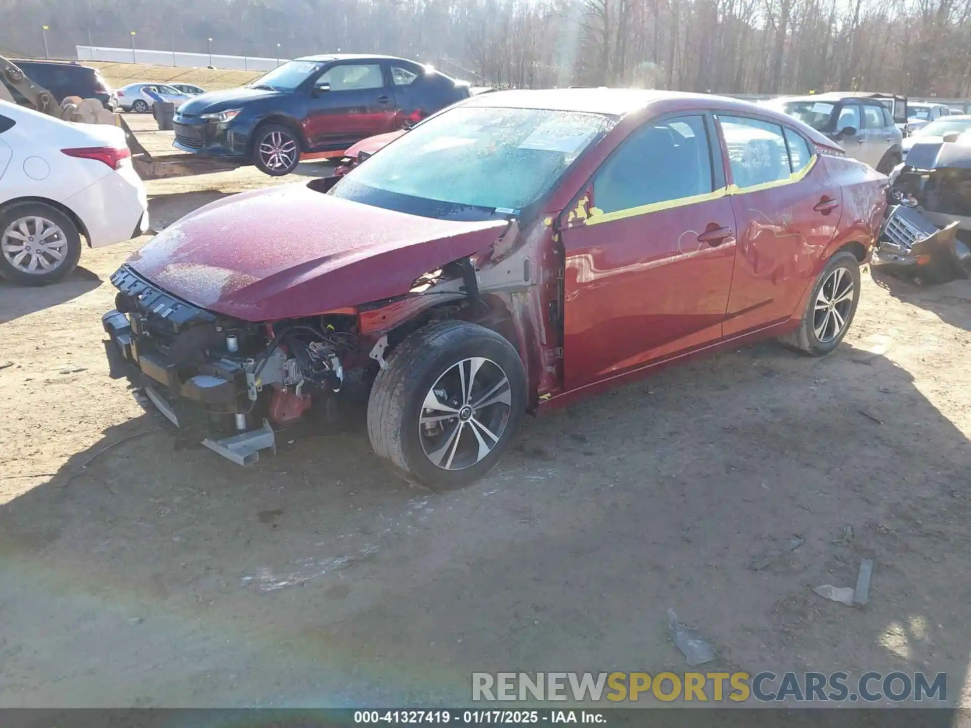 2 Photograph of a damaged car 3N1AB8CV1NY301400 NISSAN SENTRA 2022