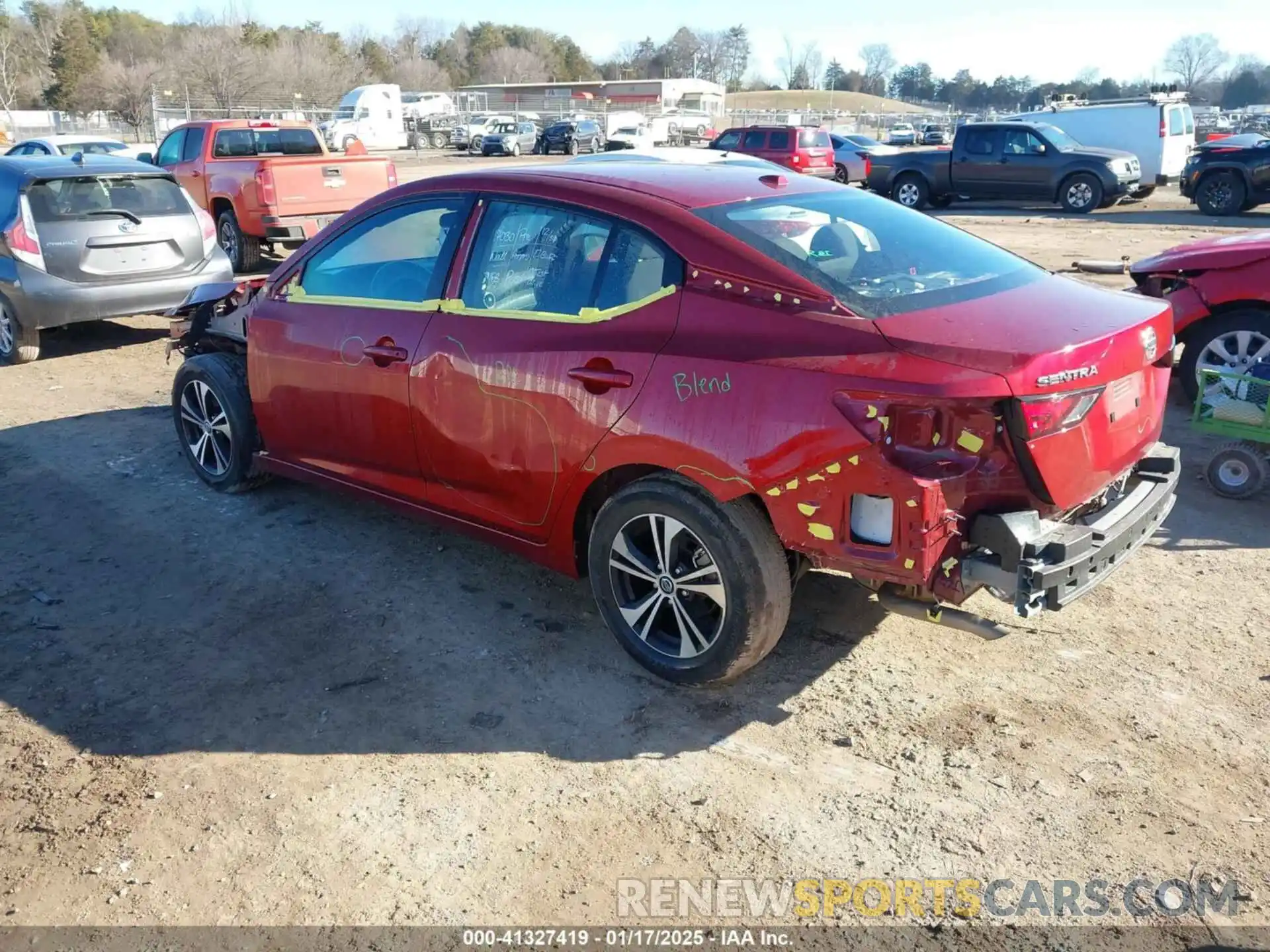 3 Photograph of a damaged car 3N1AB8CV1NY301400 NISSAN SENTRA 2022