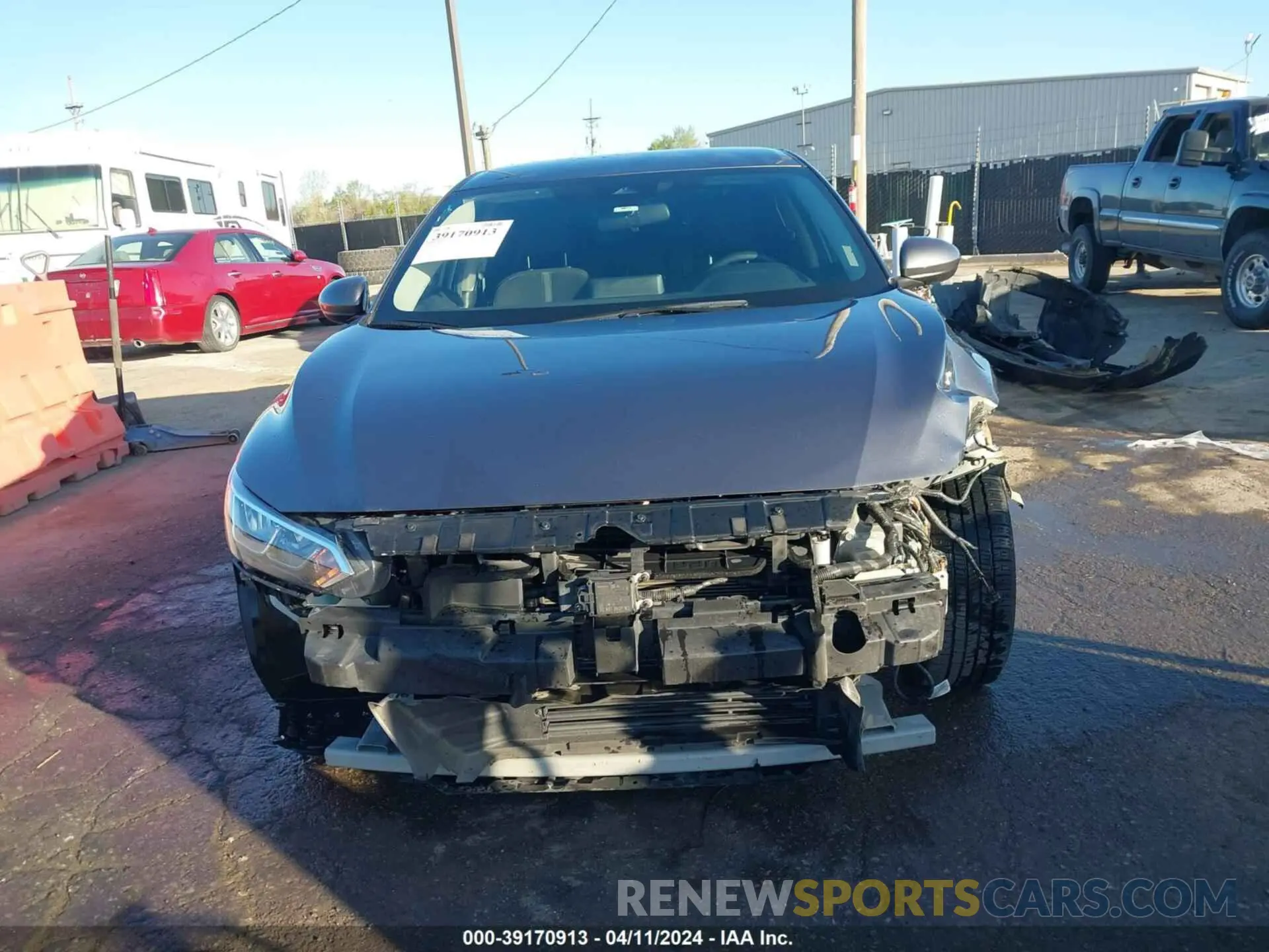 13 Photograph of a damaged car 3N1AB8CV1NY304300 NISSAN SENTRA 2022