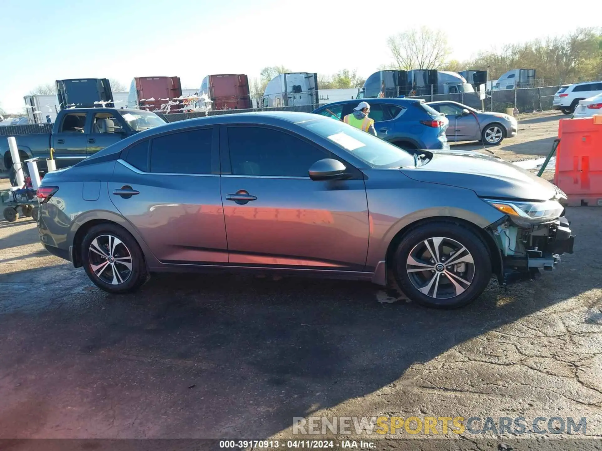 14 Photograph of a damaged car 3N1AB8CV1NY304300 NISSAN SENTRA 2022