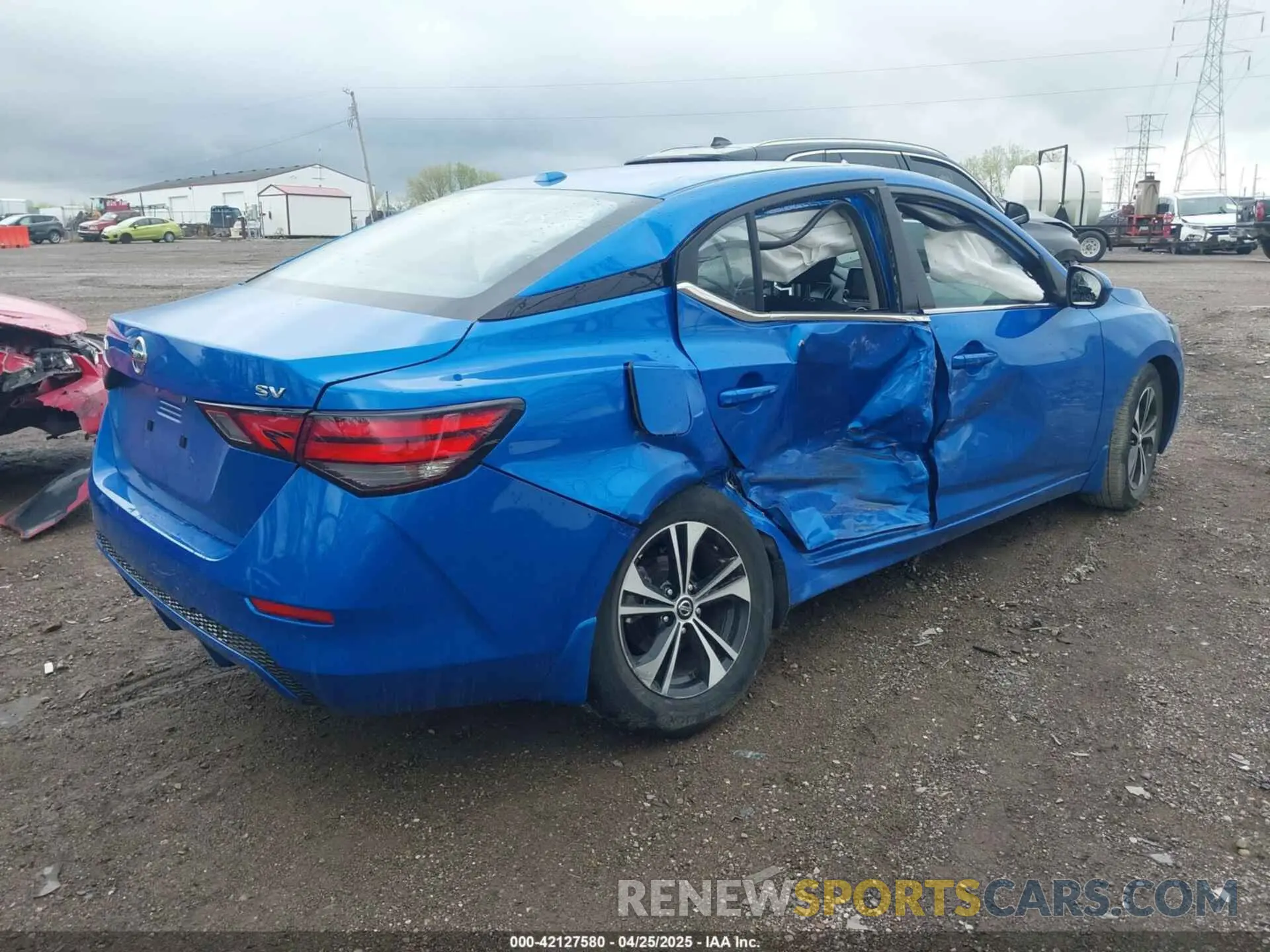 4 Photograph of a damaged car 3N1AB8CV1NY314762 NISSAN SENTRA 2022