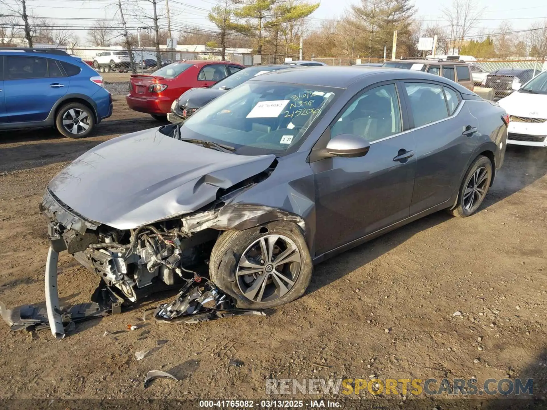 2 Photograph of a damaged car 3N1AB8CV2NY215206 NISSAN SENTRA 2022