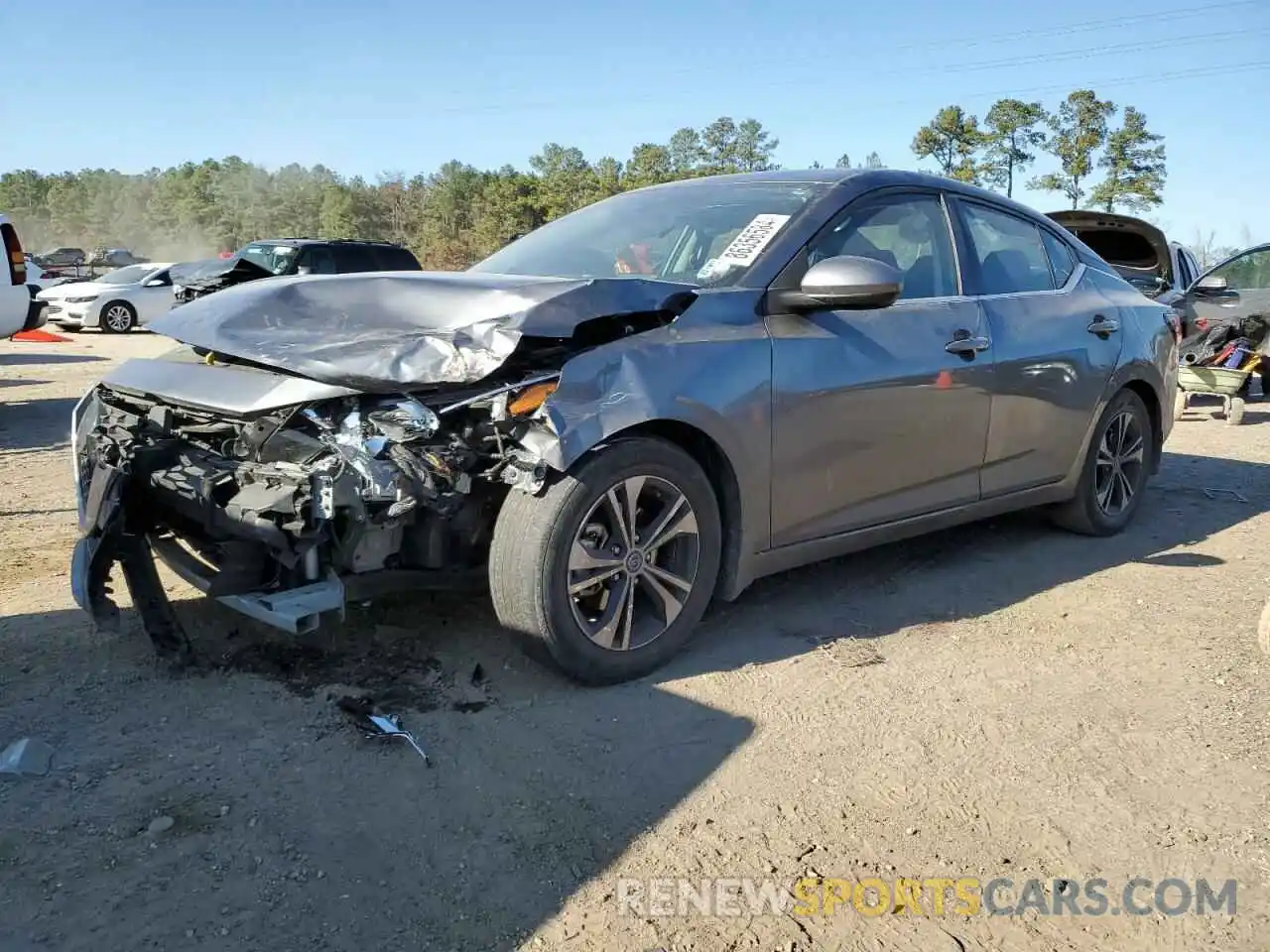 1 Photograph of a damaged car 3N1AB8CV2NY237979 NISSAN SENTRA 2022