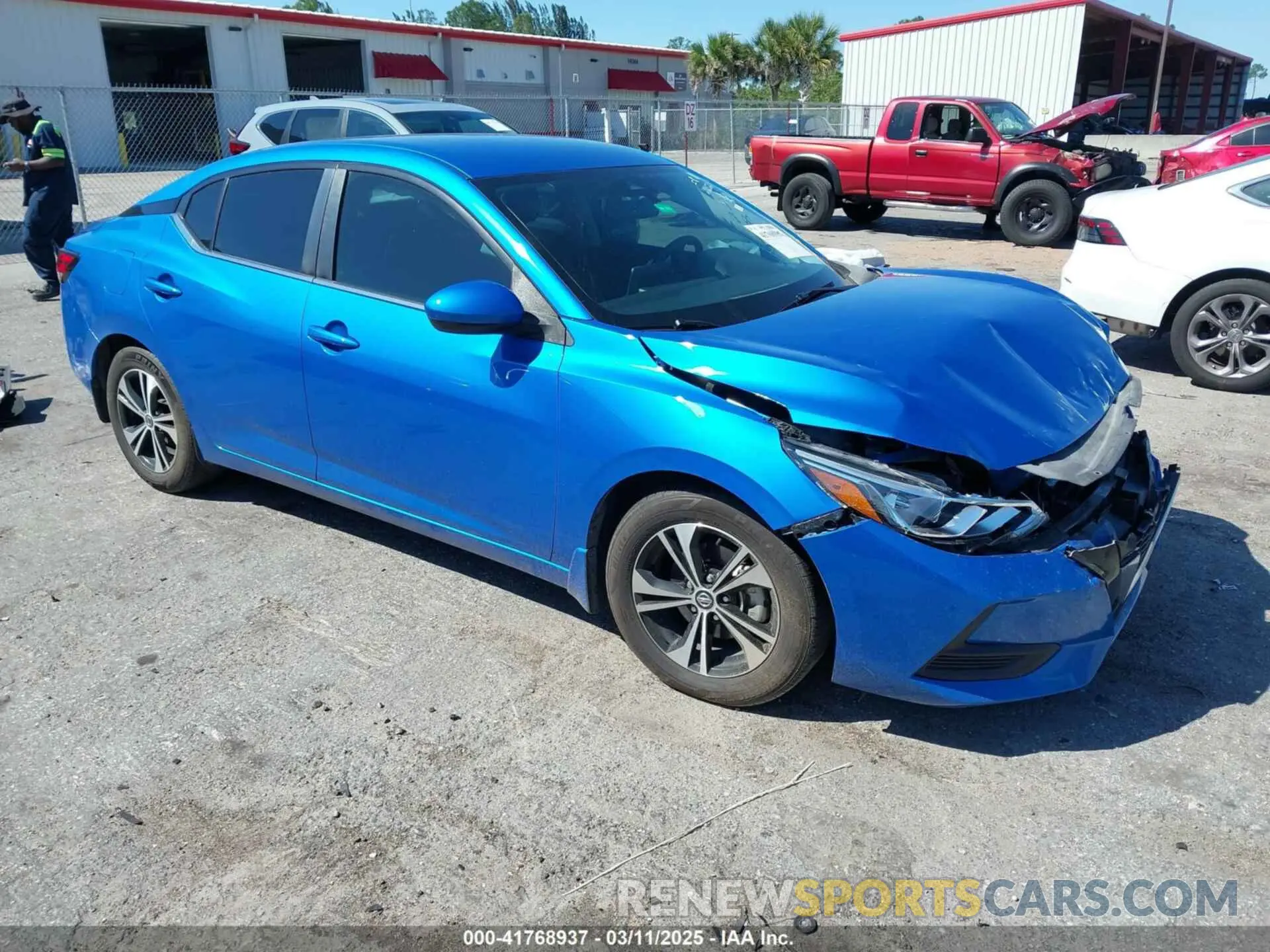1 Photograph of a damaged car 3N1AB8CV2NY251378 NISSAN SENTRA 2022