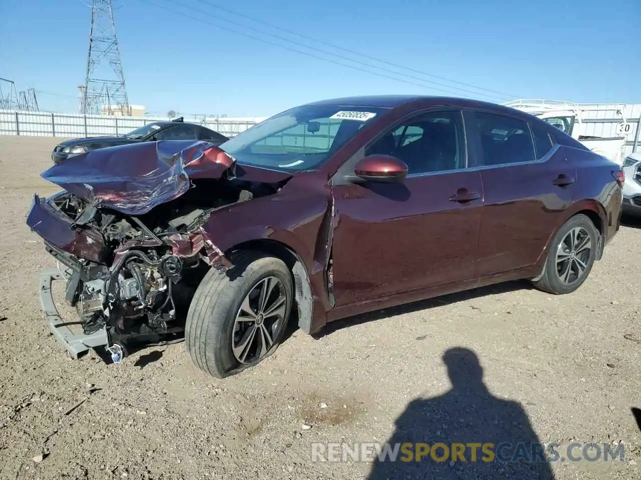 1 Photograph of a damaged car 3N1AB8CV2NY291797 NISSAN SENTRA 2022