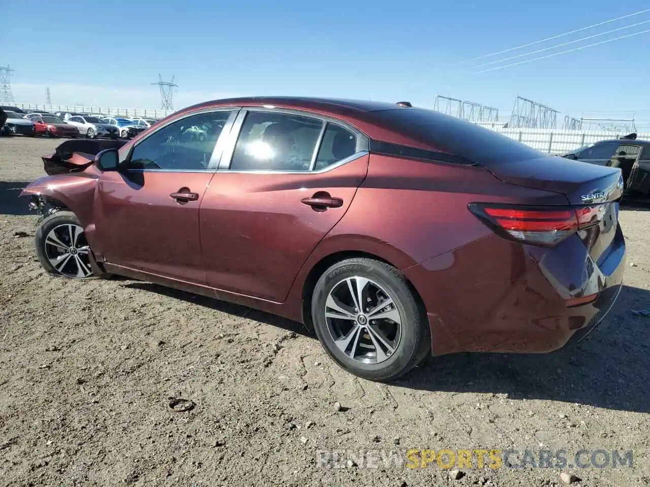 2 Photograph of a damaged car 3N1AB8CV2NY291797 NISSAN SENTRA 2022