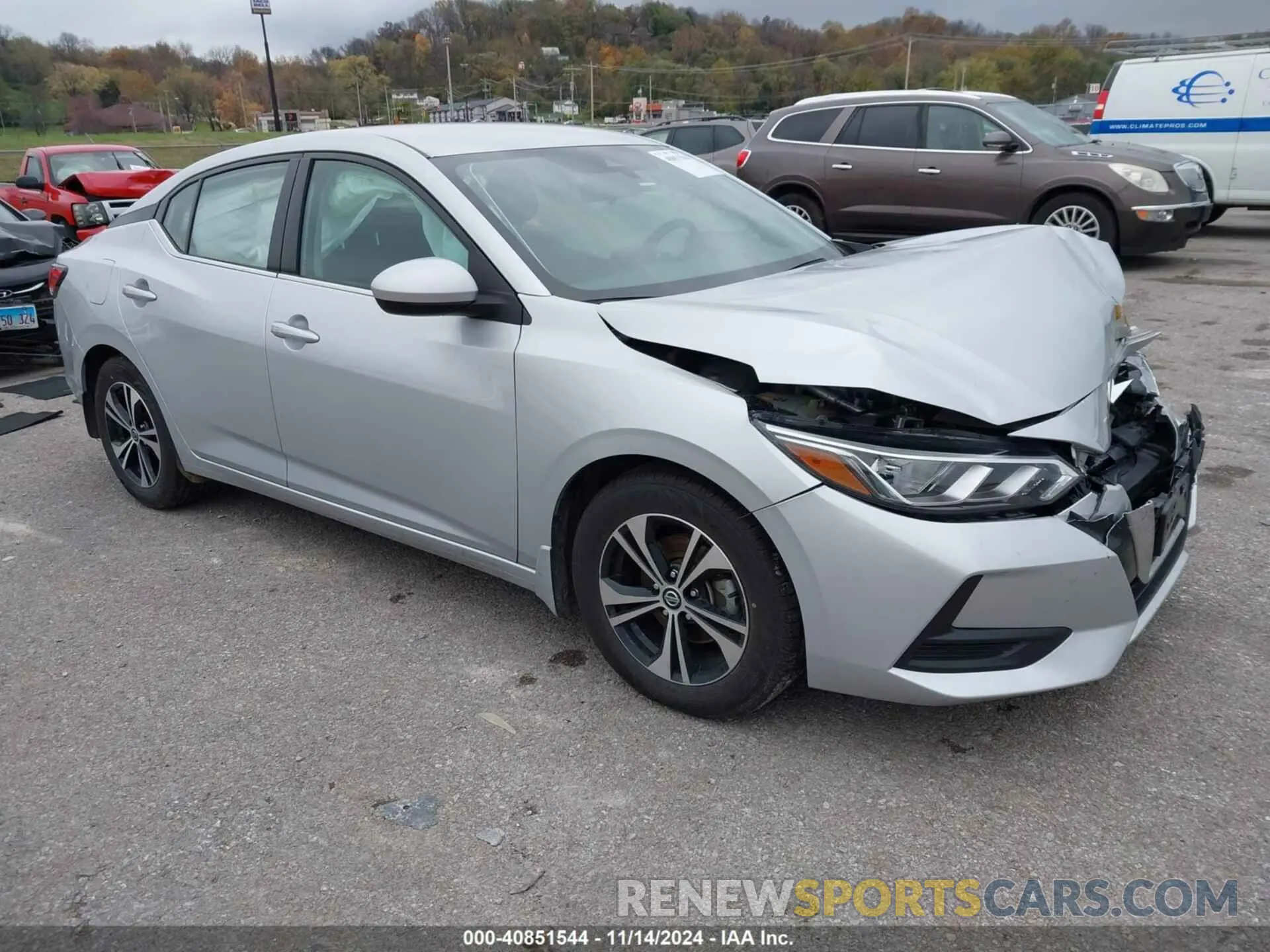 1 Photograph of a damaged car 3N1AB8CV2NY295008 NISSAN SENTRA 2022