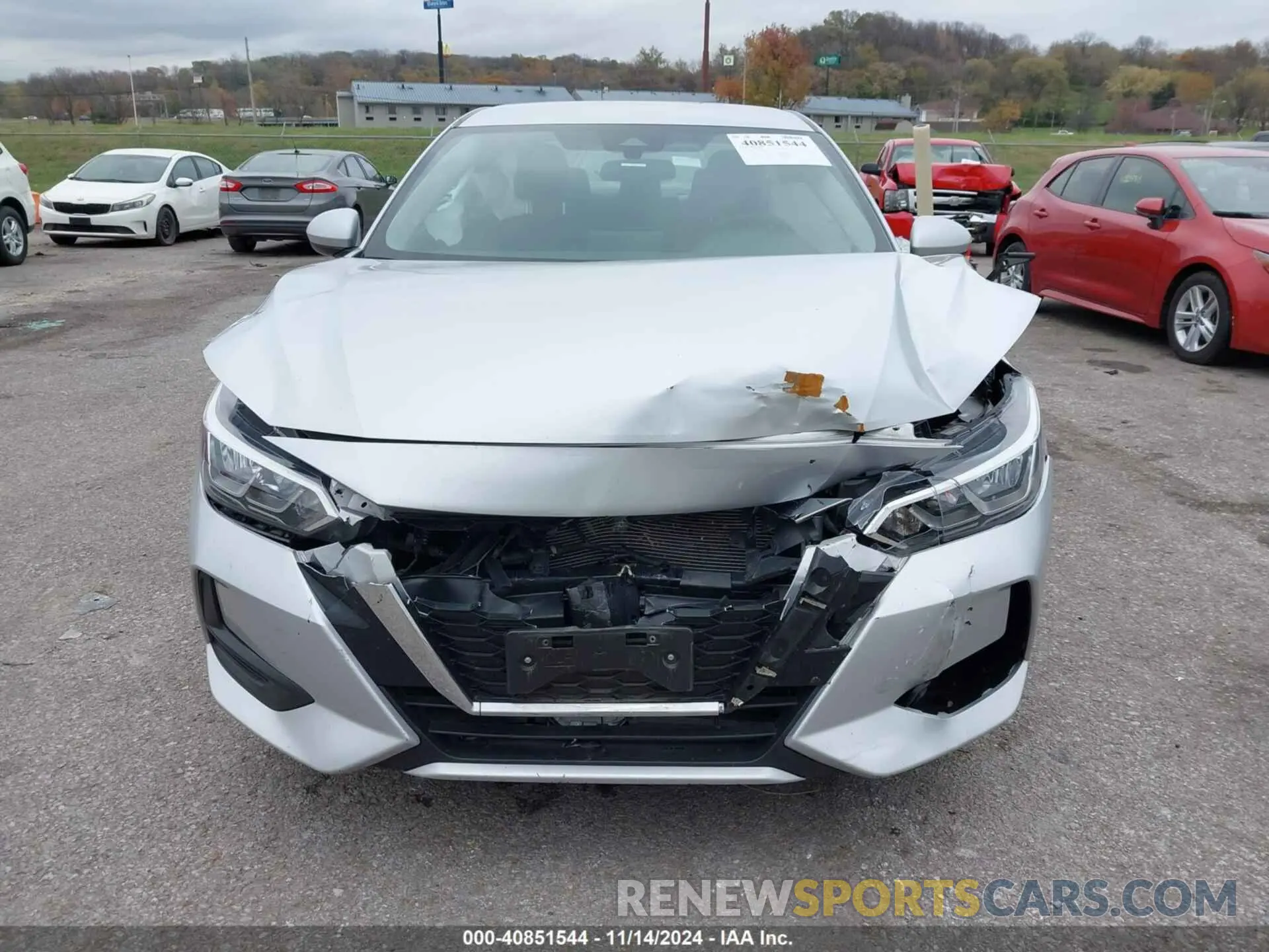 12 Photograph of a damaged car 3N1AB8CV2NY295008 NISSAN SENTRA 2022