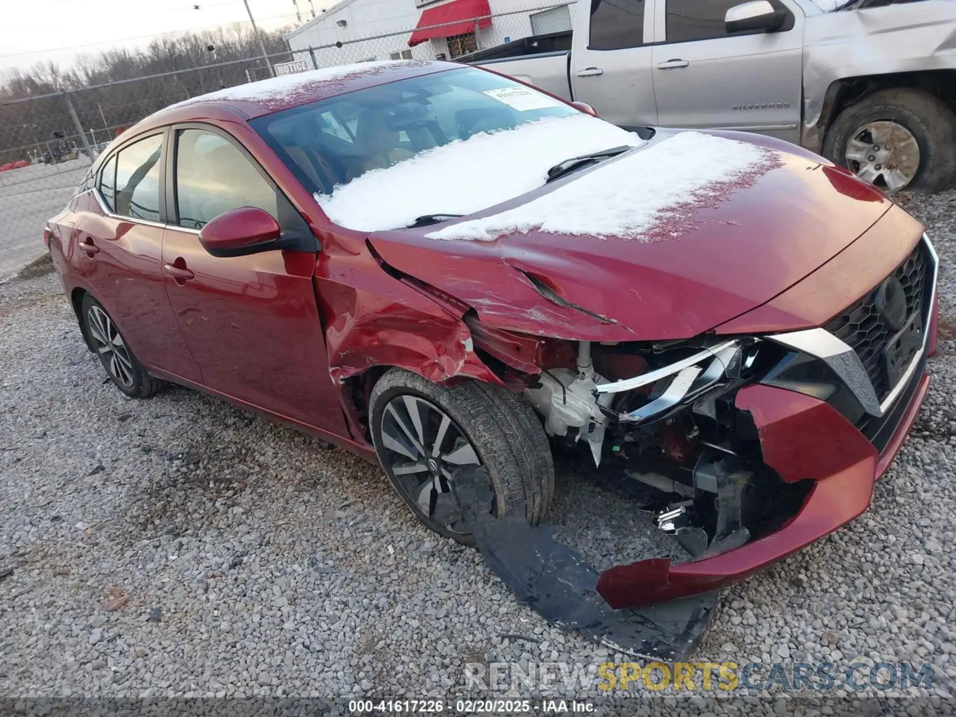 1 Photograph of a damaged car 3N1AB8CV2NY298670 NISSAN SENTRA 2022