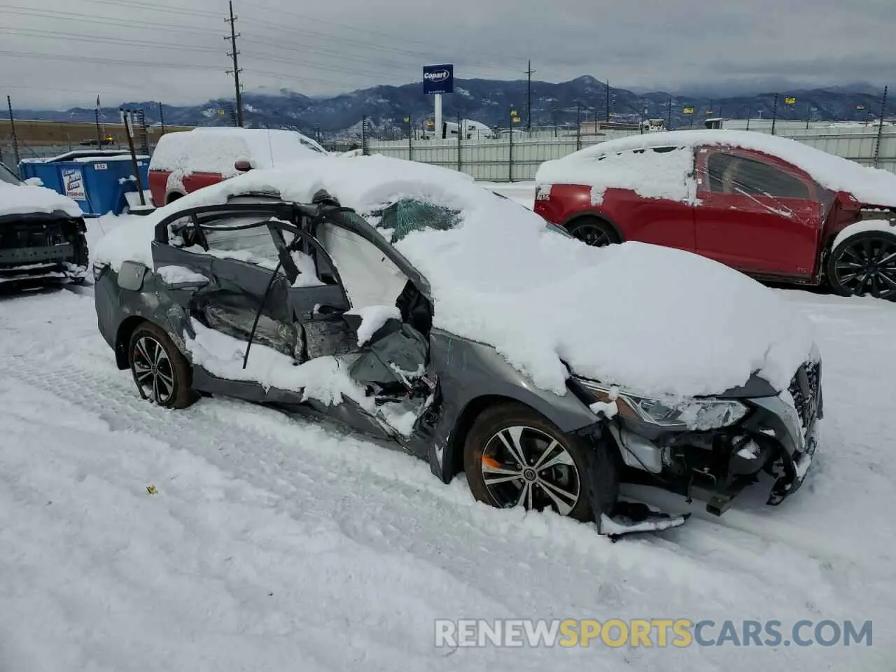 4 Photograph of a damaged car 3N1AB8CV3NY202612 NISSAN SENTRA 2022