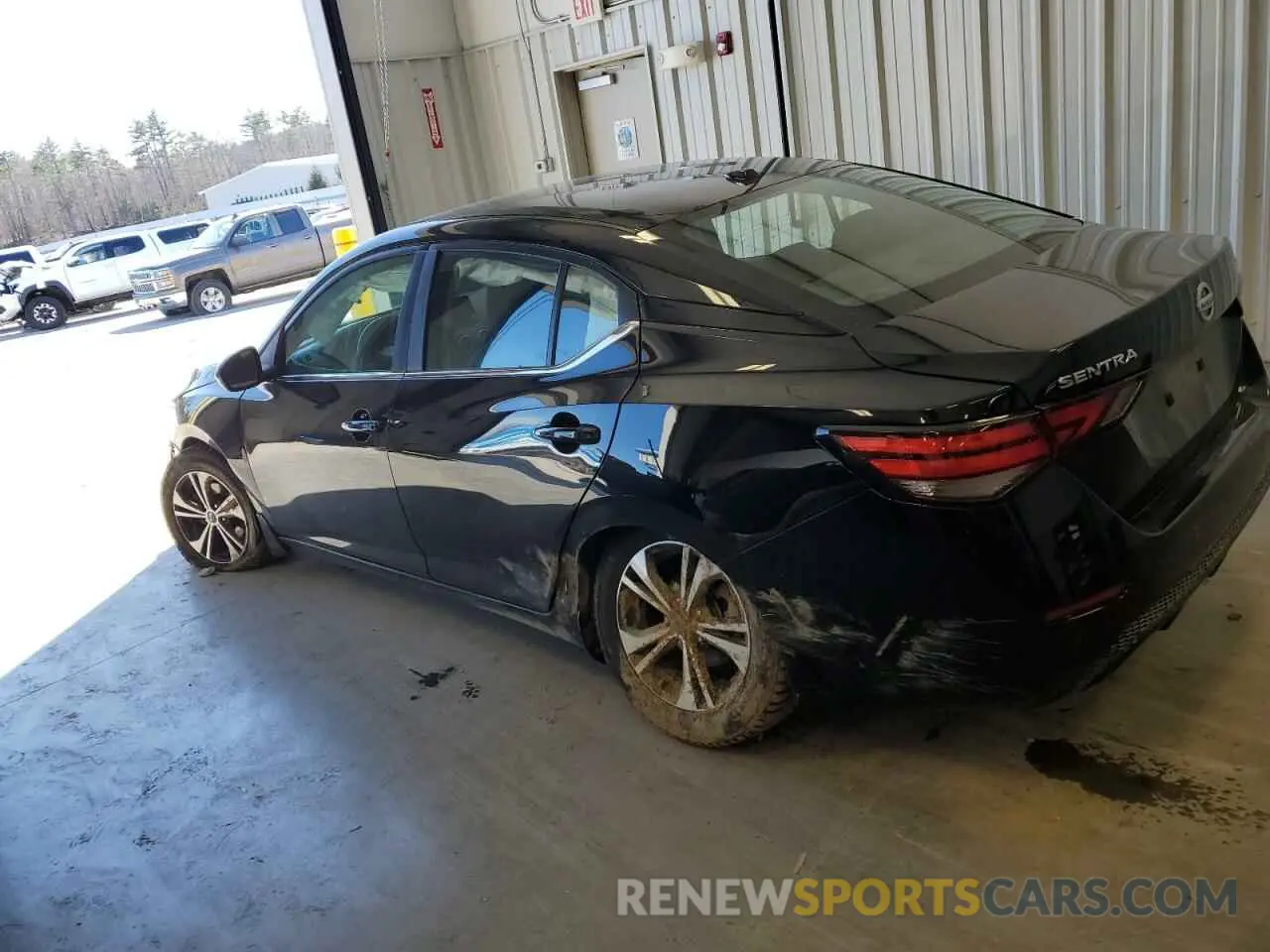 2 Photograph of a damaged car 3N1AB8CV3NY206885 NISSAN SENTRA 2022