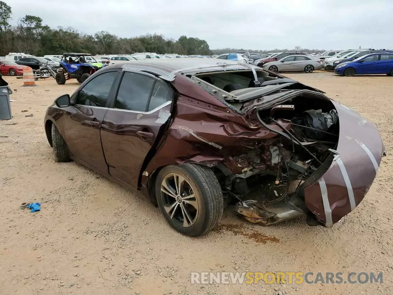 2 Photograph of a damaged car 3N1AB8CV3NY209401 NISSAN SENTRA 2022
