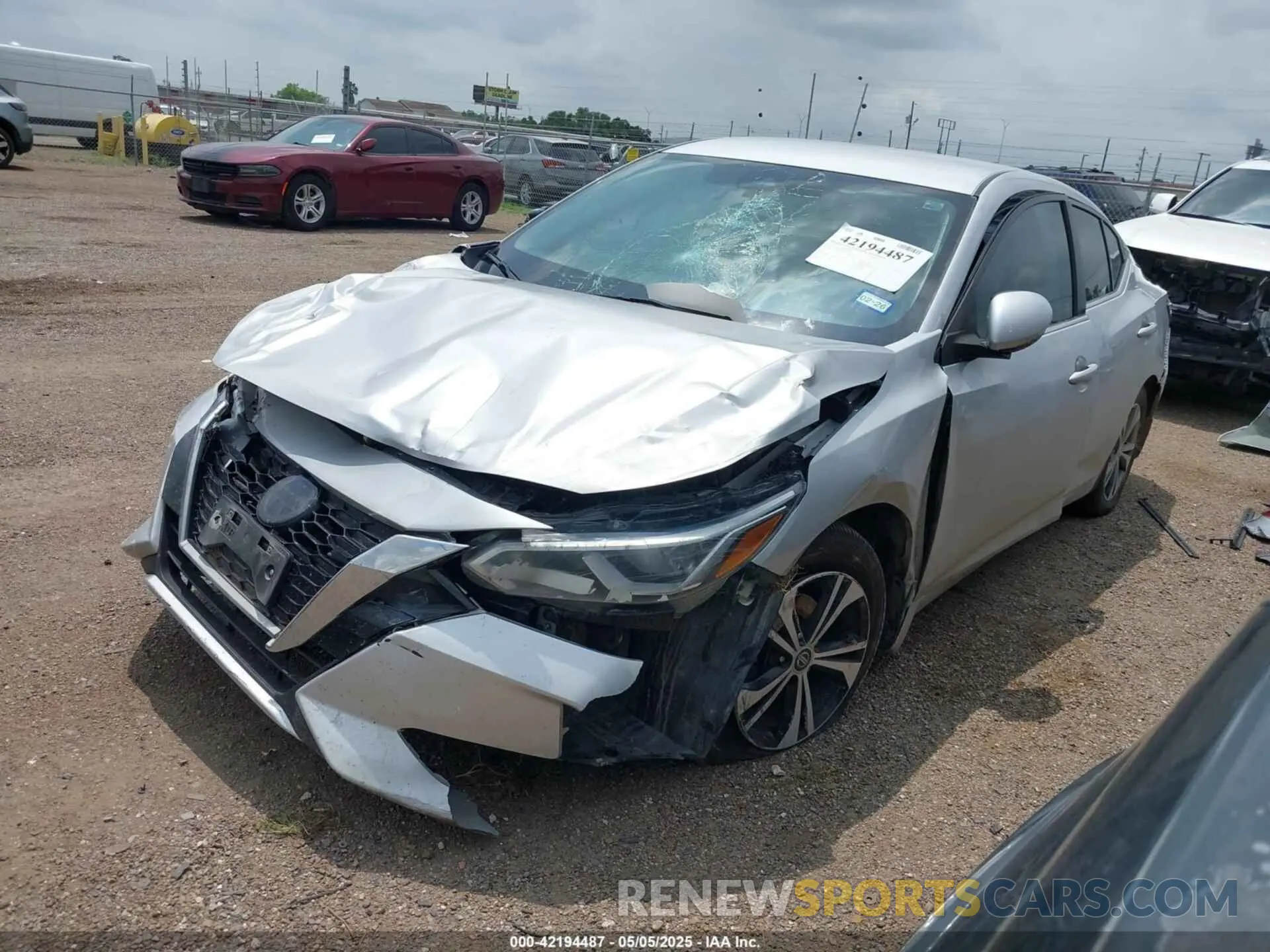 2 Photograph of a damaged car 3N1AB8CV3NY215330 NISSAN SENTRA 2022