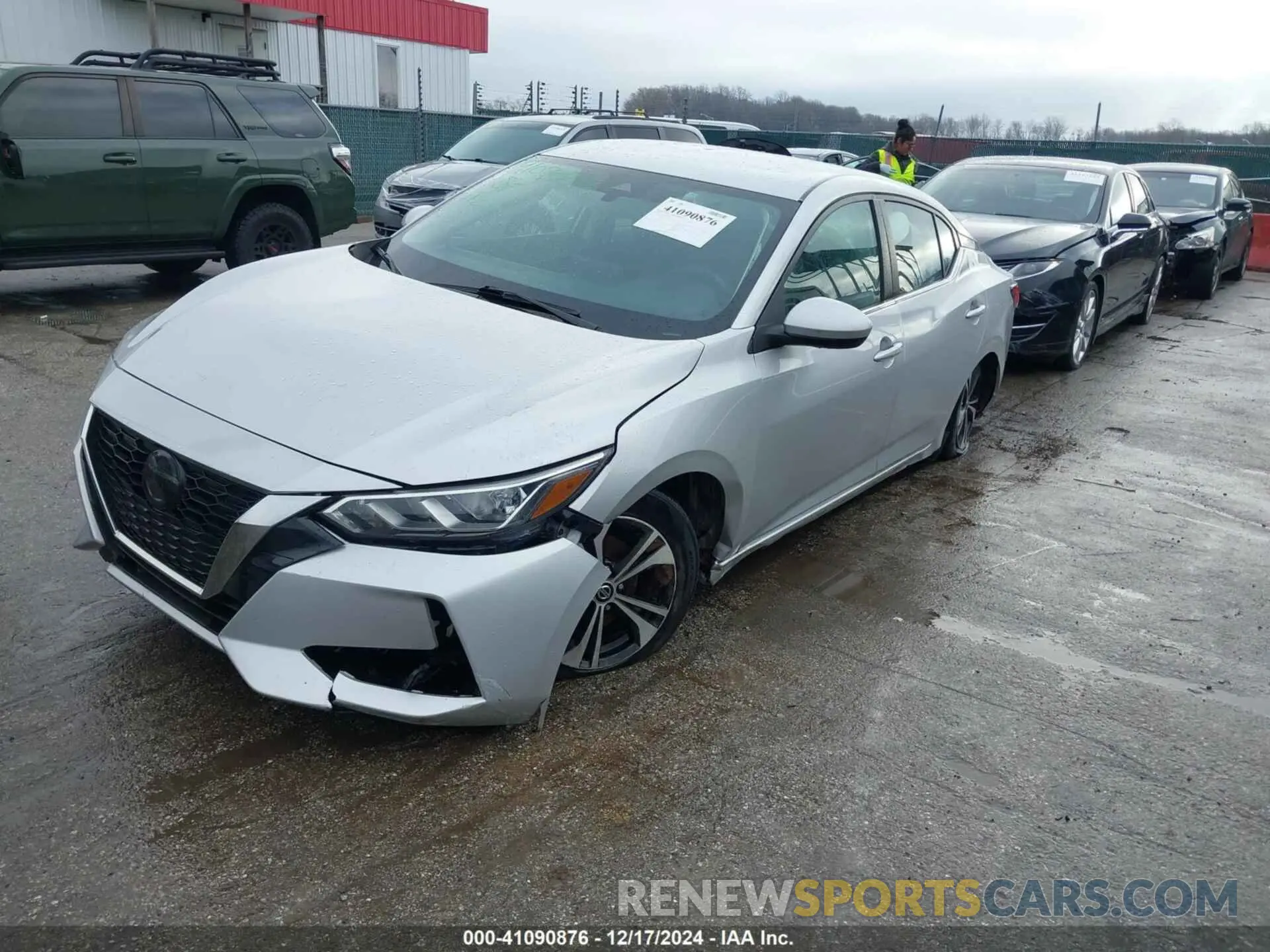 2 Photograph of a damaged car 3N1AB8CV3NY241913 NISSAN SENTRA 2022