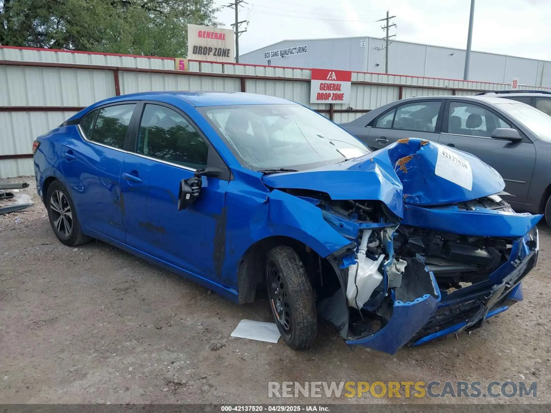 1 Photograph of a damaged car 3N1AB8CV3NY242124 NISSAN SENTRA 2022