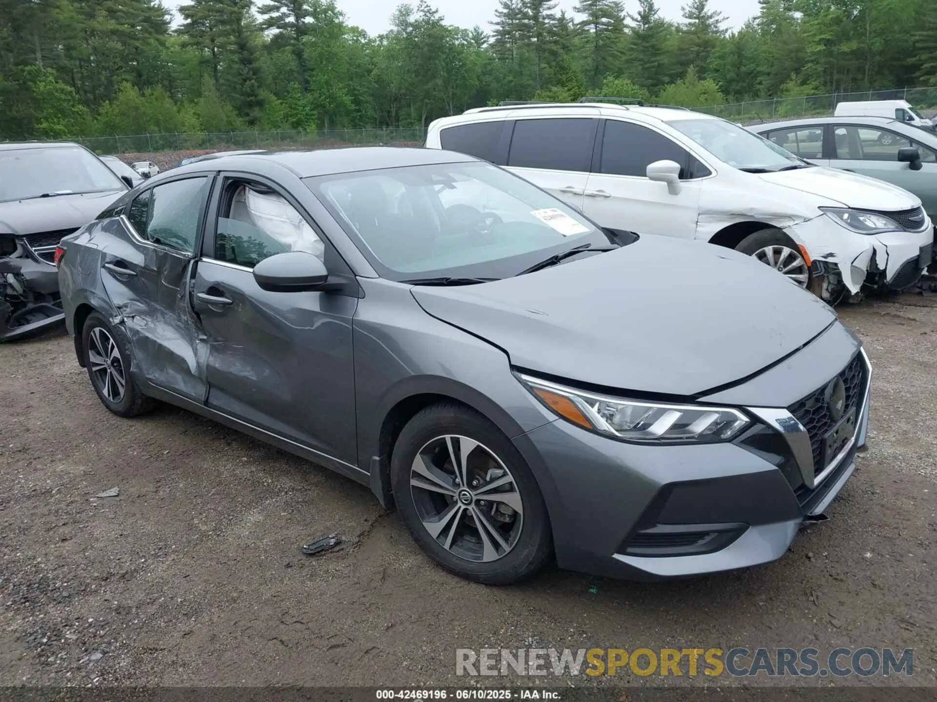 1 Photograph of a damaged car 3N1AB8CV3NY246481 NISSAN SENTRA 2022