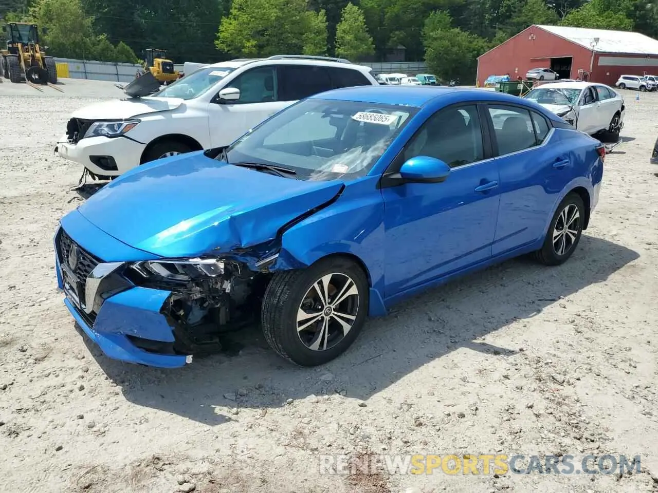 1 Photograph of a damaged car 3N1AB8CV3NY302807 NISSAN SENTRA 2022