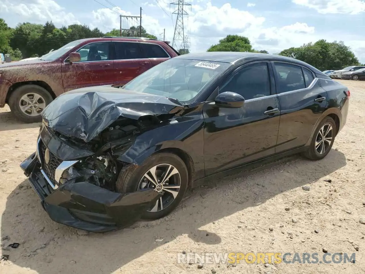 1 Photograph of a damaged car 3N1AB8CV3NY306520 NISSAN SENTRA 2022