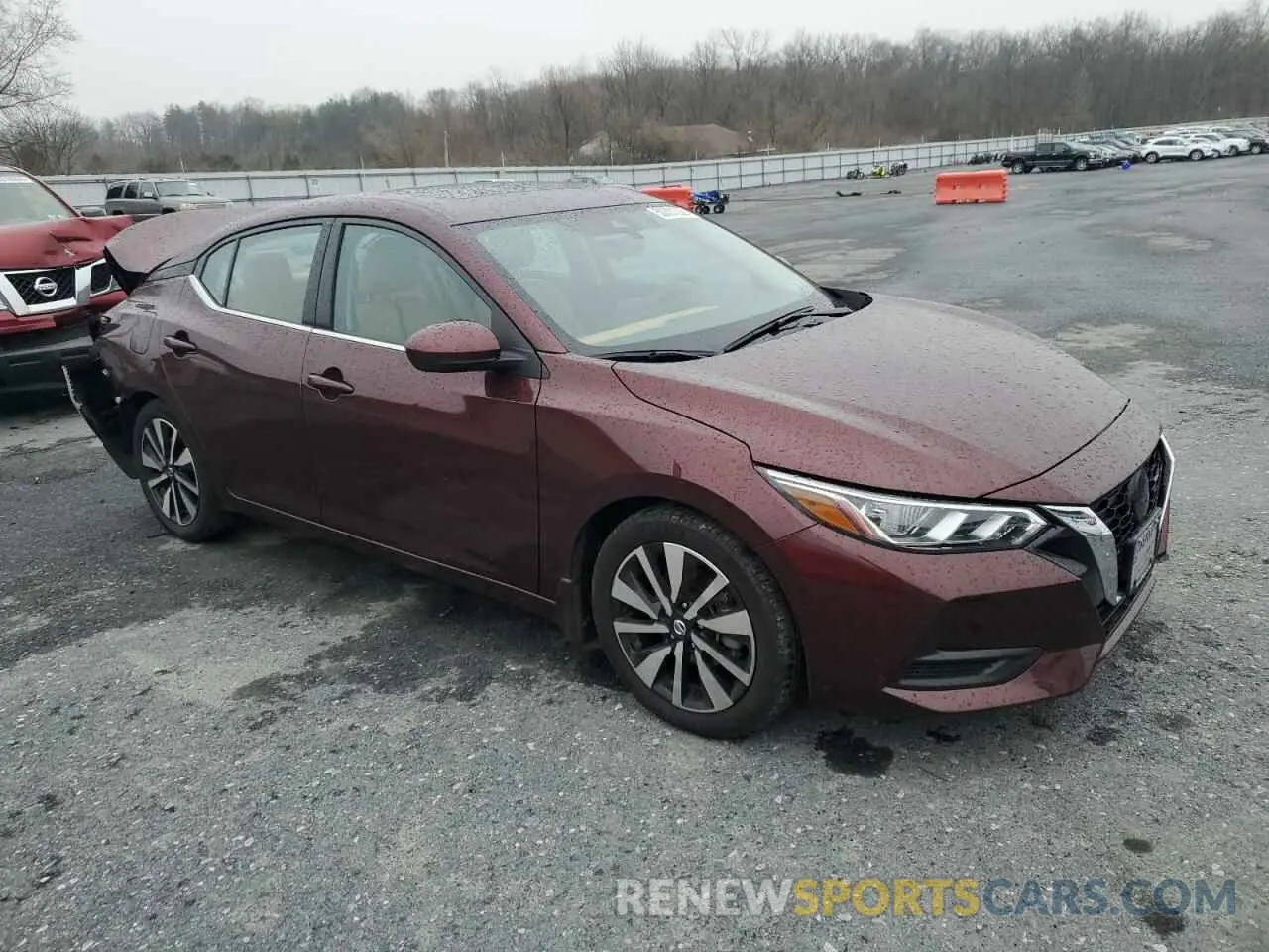 4 Photograph of a damaged car 3N1AB8CV3NY306596 NISSAN SENTRA 2022
