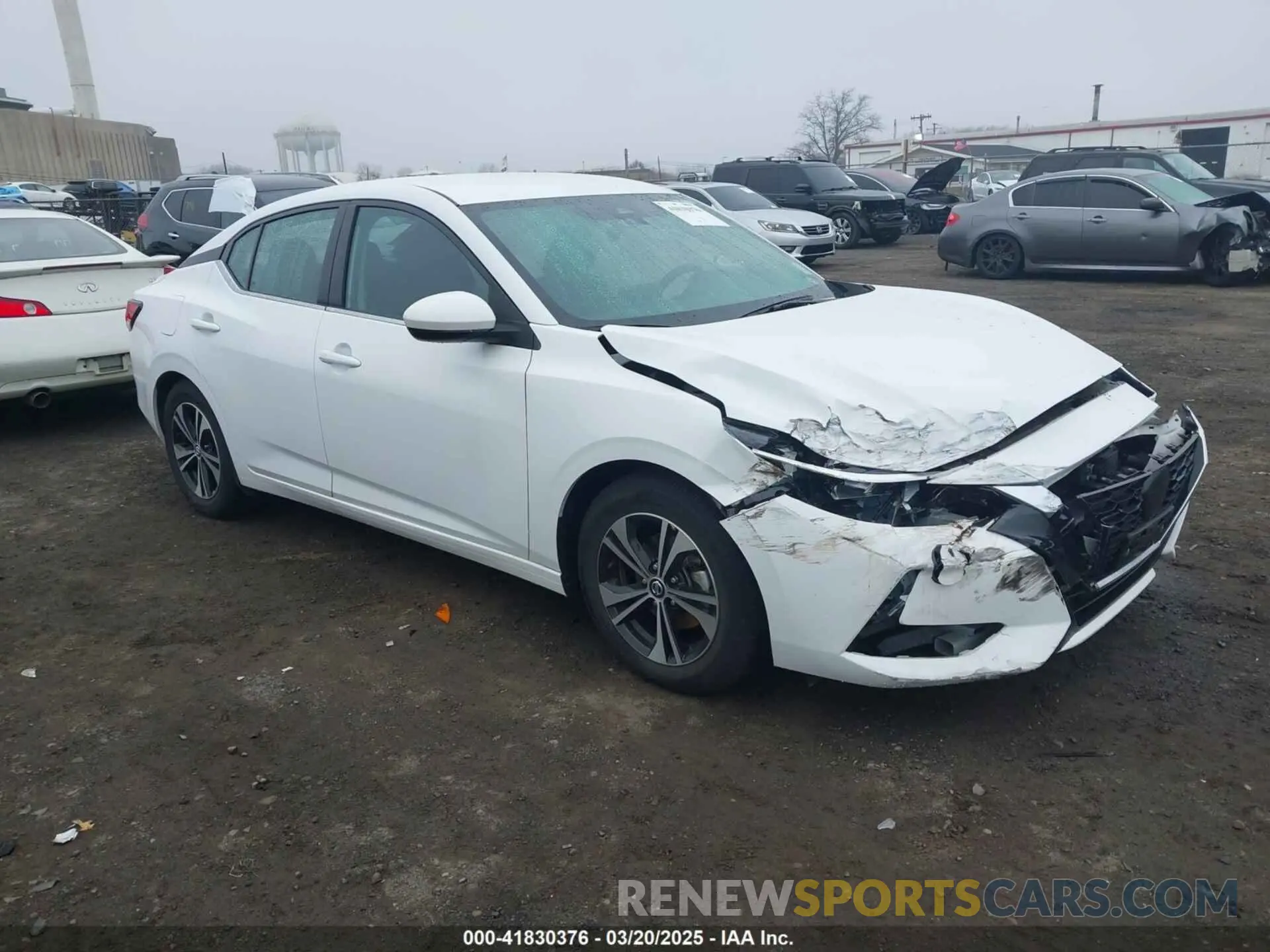 1 Photograph of a damaged car 3N1AB8CV3NY307506 NISSAN SENTRA 2022