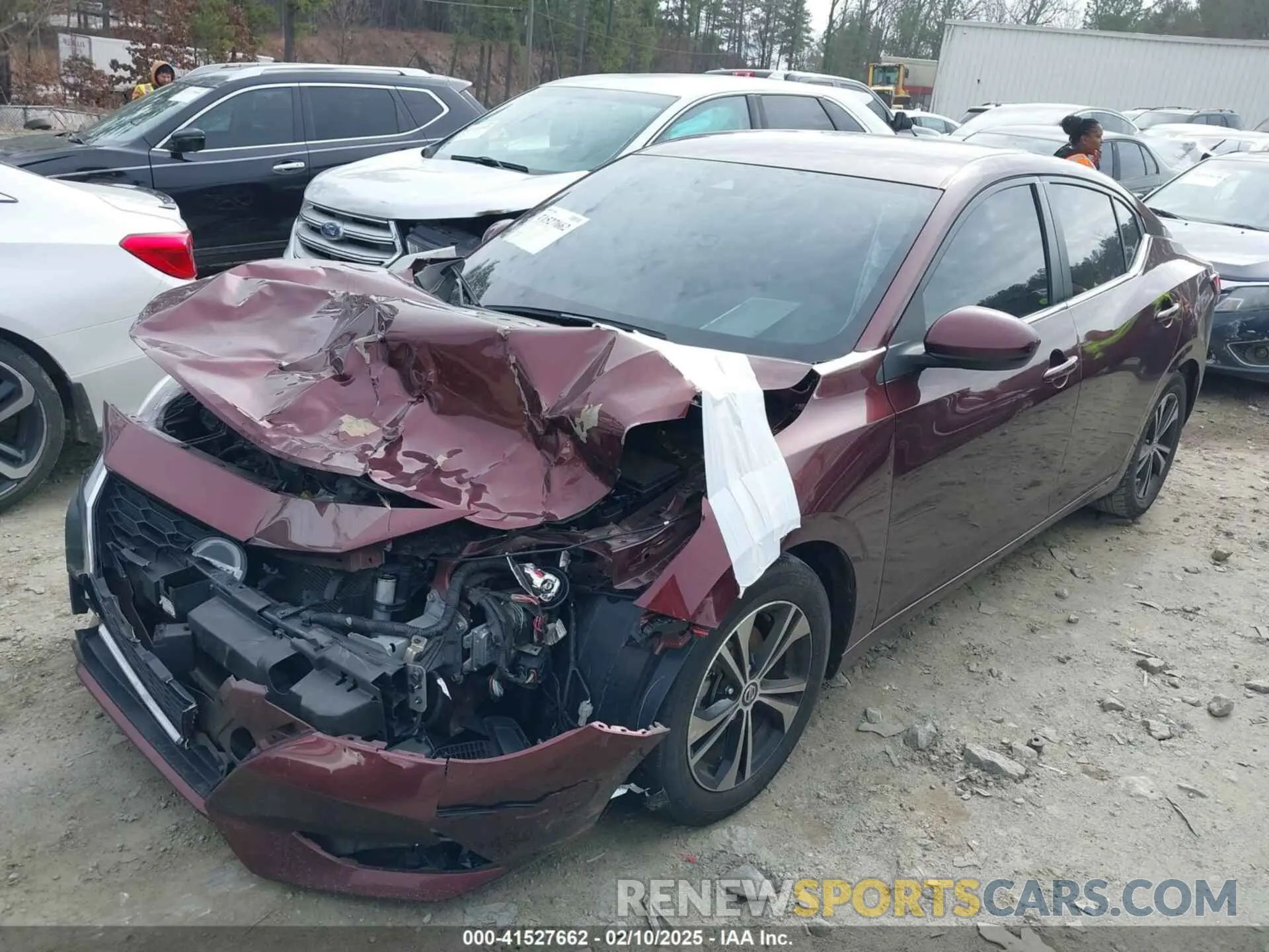 14 Photograph of a damaged car 3N1AB8CV3NY310065 NISSAN SENTRA 2022