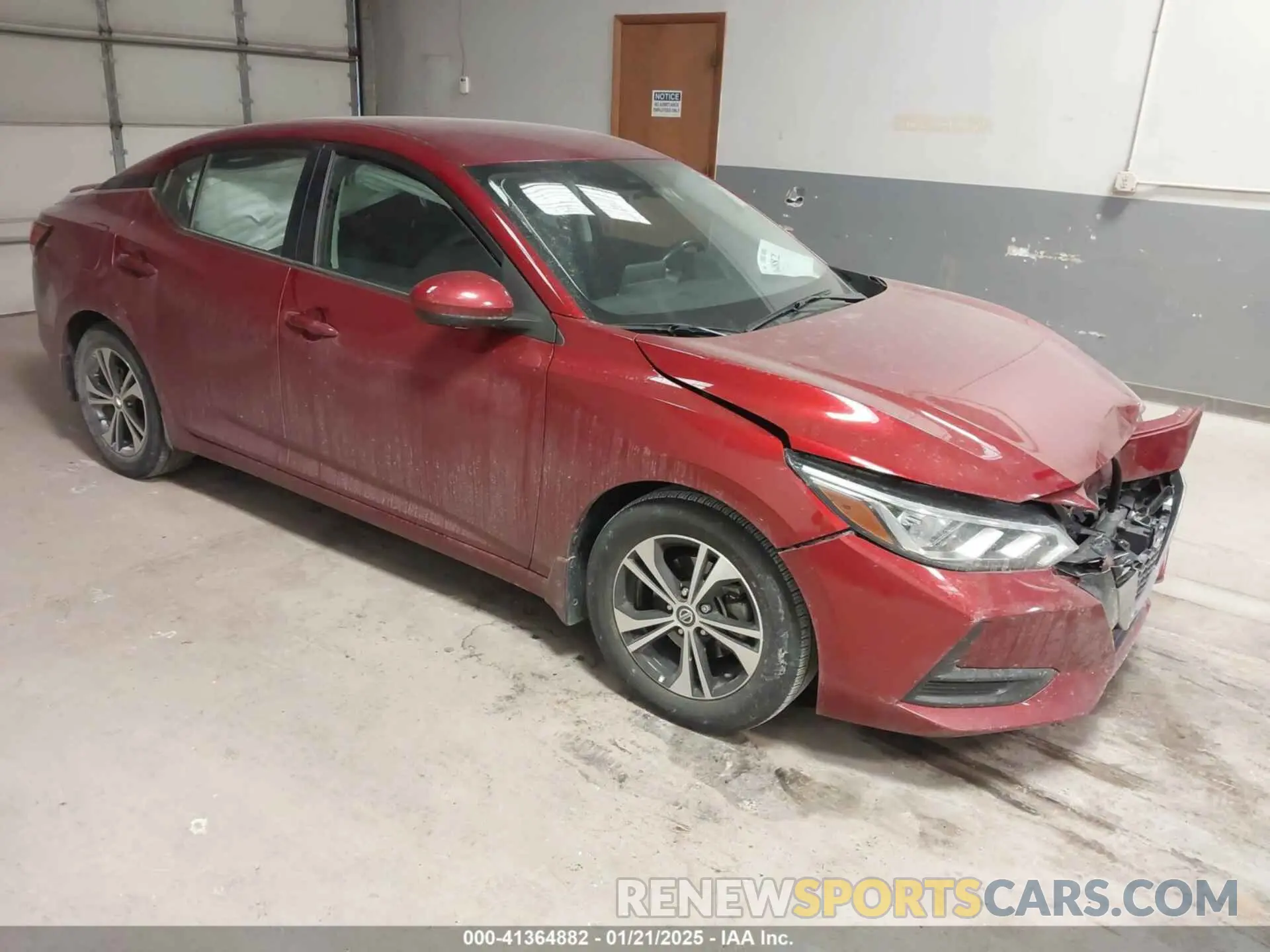 1 Photograph of a damaged car 3N1AB8CV4NY213439 NISSAN SENTRA 2022