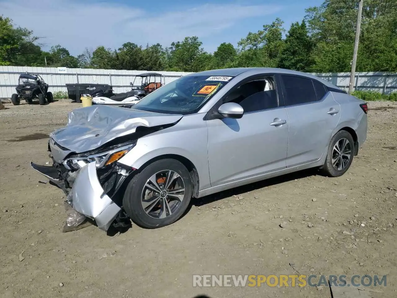 1 Photograph of a damaged car 3N1AB8CV4NY215577 NISSAN SENTRA 2022
