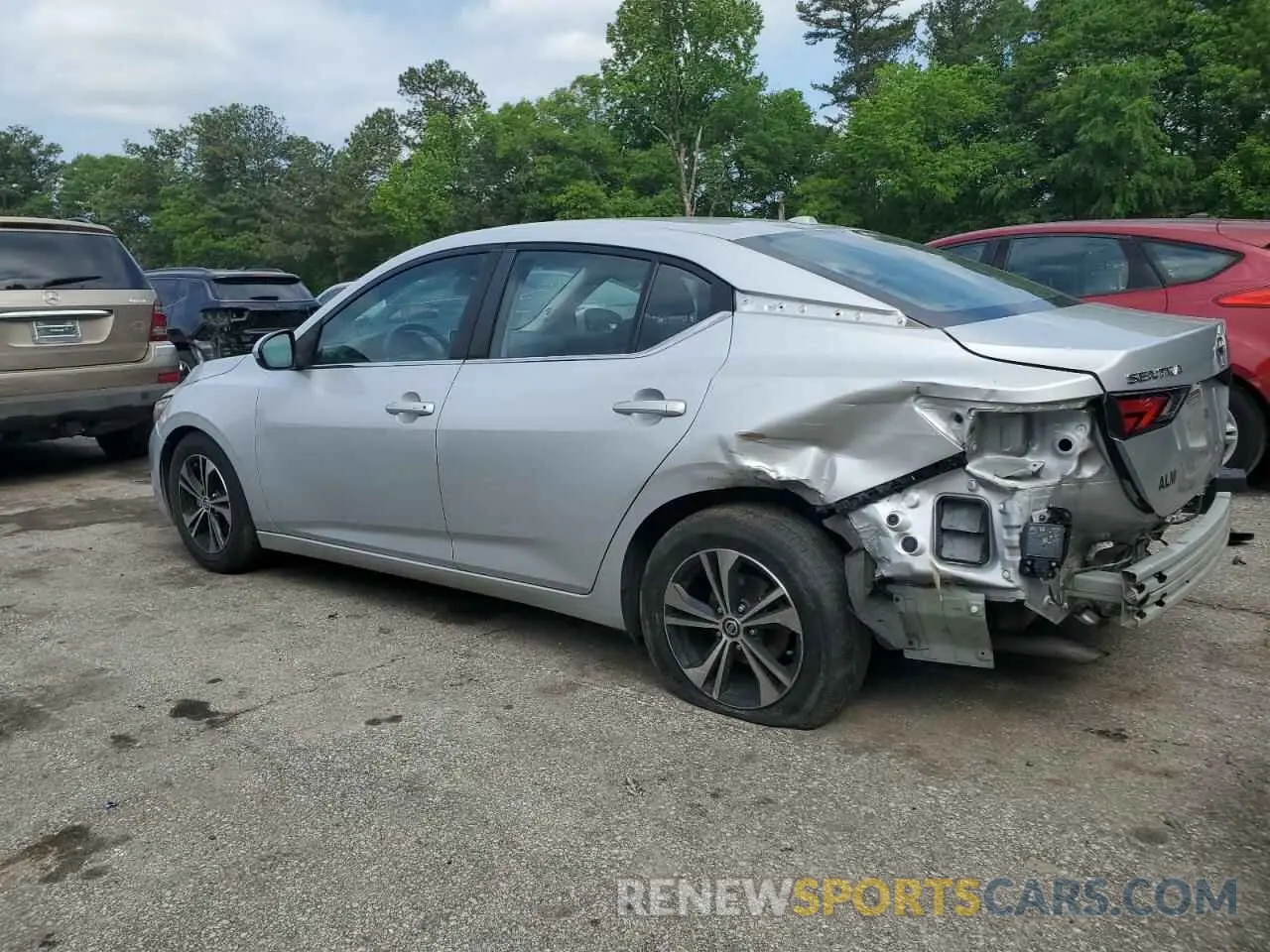 2 Photograph of a damaged car 3N1AB8CV4NY254802 NISSAN SENTRA 2022