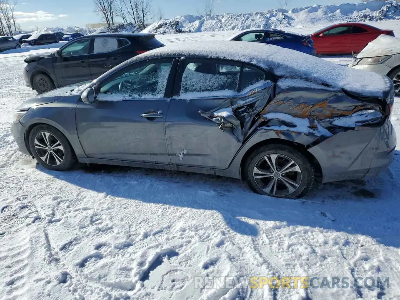 2 Photograph of a damaged car 3N1AB8CV4NY260843 NISSAN SENTRA 2022