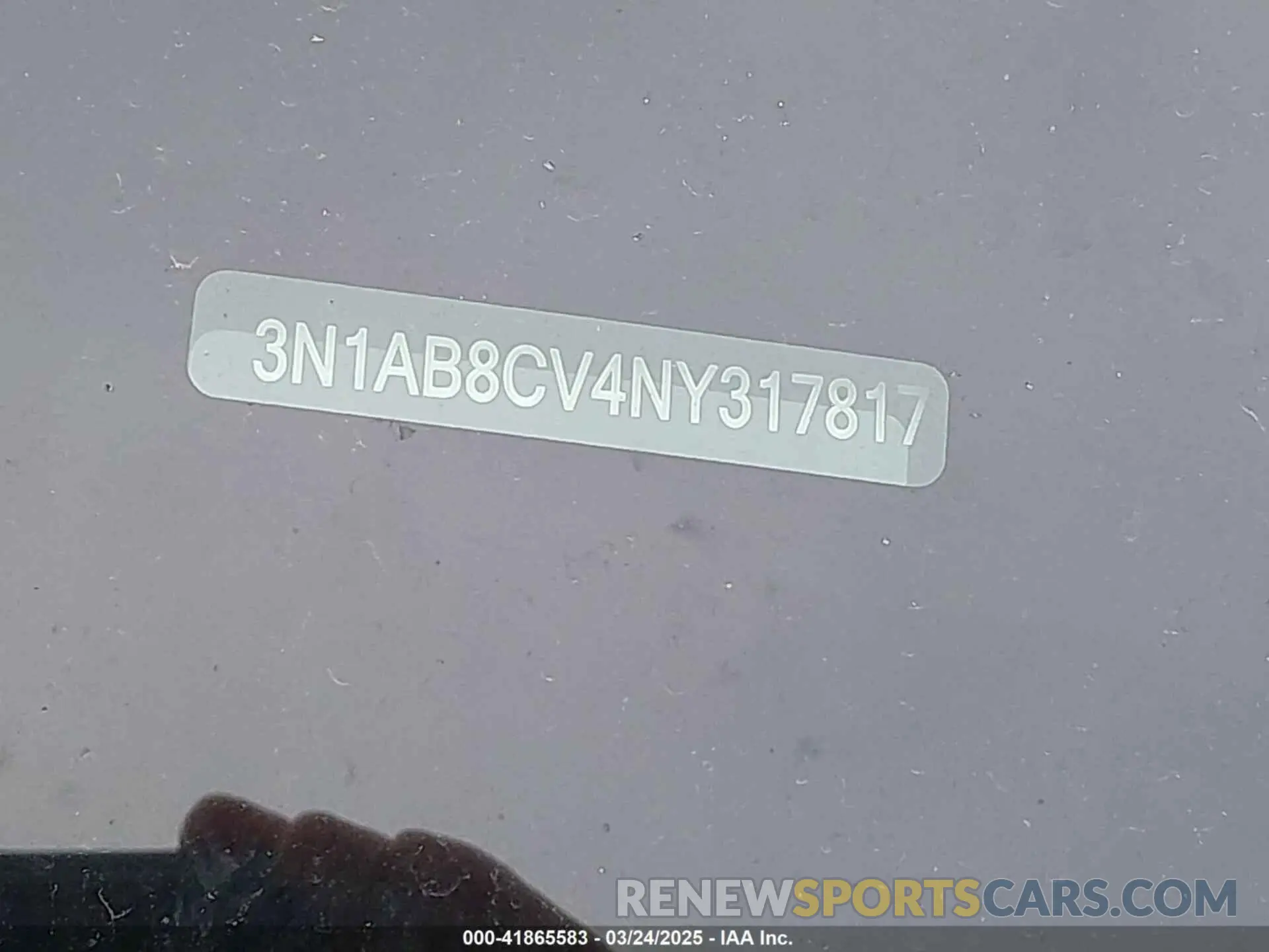 9 Photograph of a damaged car 3N1AB8CV4NY317817 NISSAN SENTRA 2022