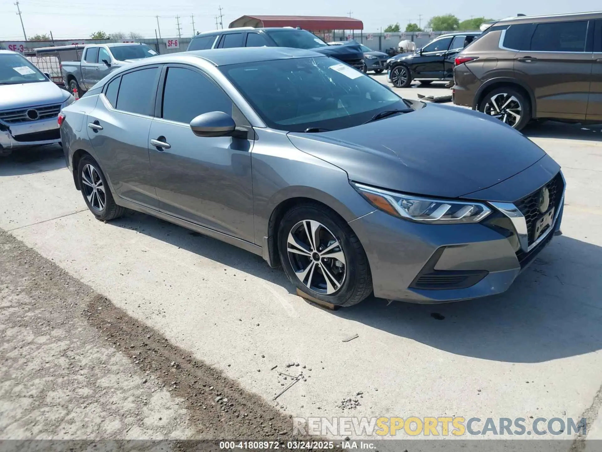 1 Photograph of a damaged car 3N1AB8CV5NY210243 NISSAN SENTRA 2022