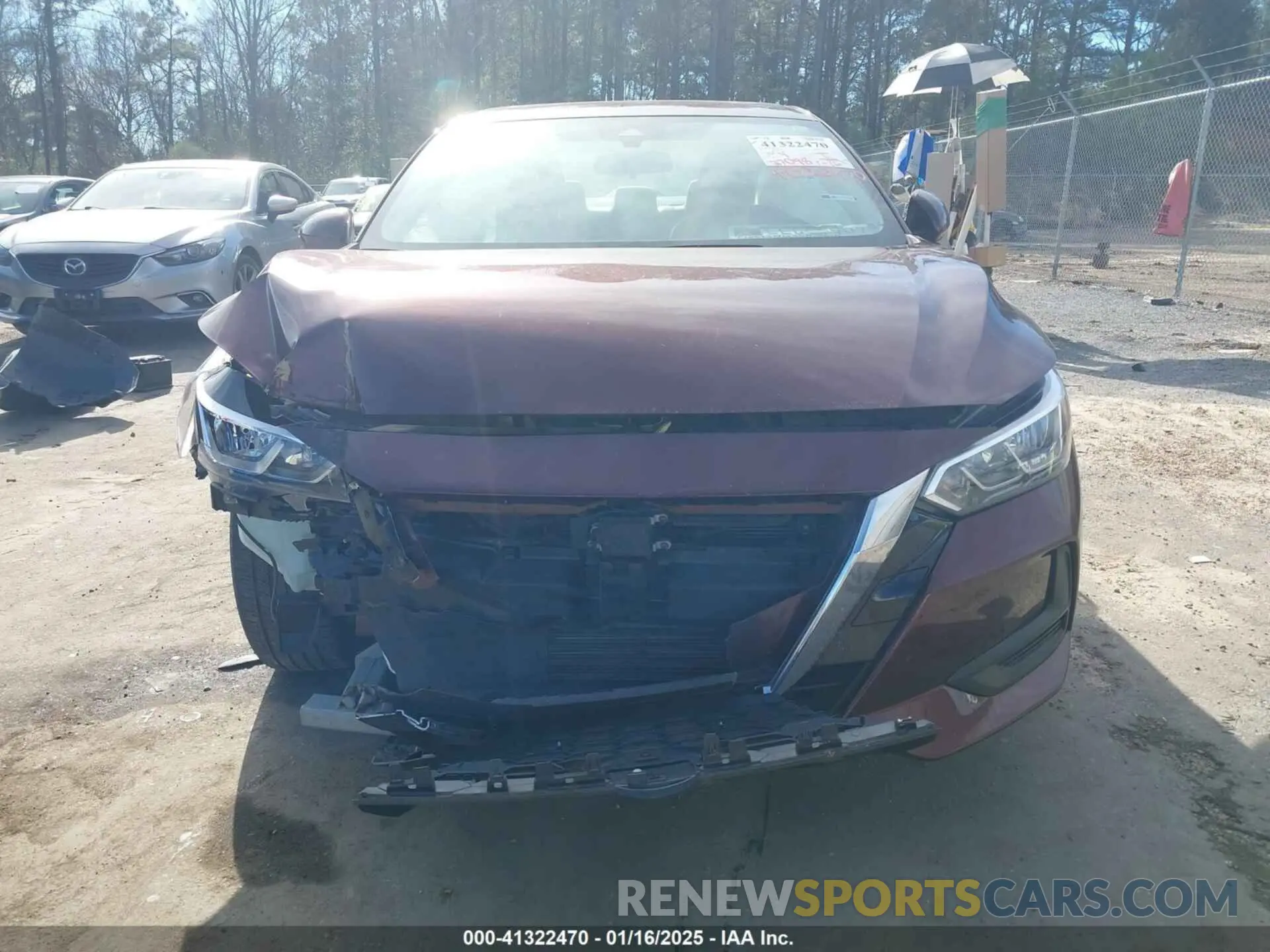 13 Photograph of a damaged car 3N1AB8CV5NY221159 NISSAN SENTRA 2022