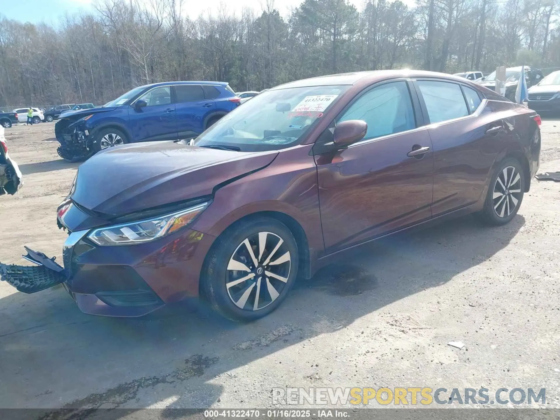 2 Photograph of a damaged car 3N1AB8CV5NY221159 NISSAN SENTRA 2022