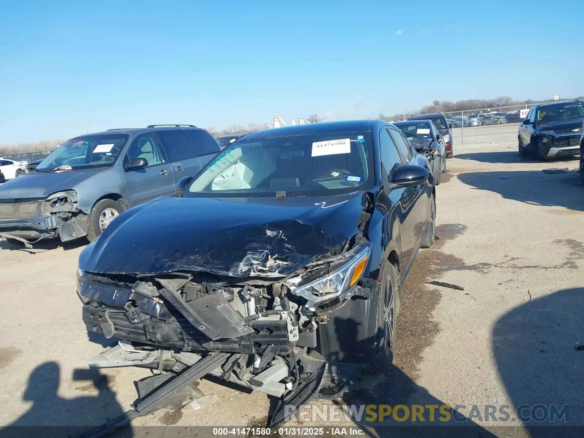 2 Photograph of a damaged car 3N1AB8CV5NY236213 NISSAN SENTRA 2022