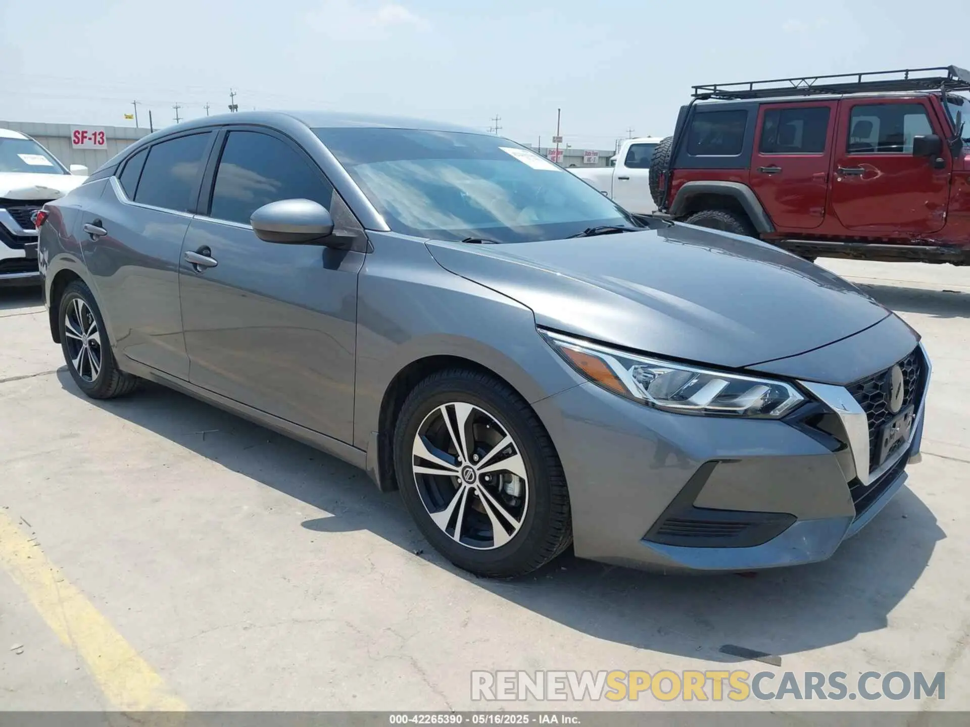 1 Photograph of a damaged car 3N1AB8CV5NY249530 NISSAN SENTRA 2022