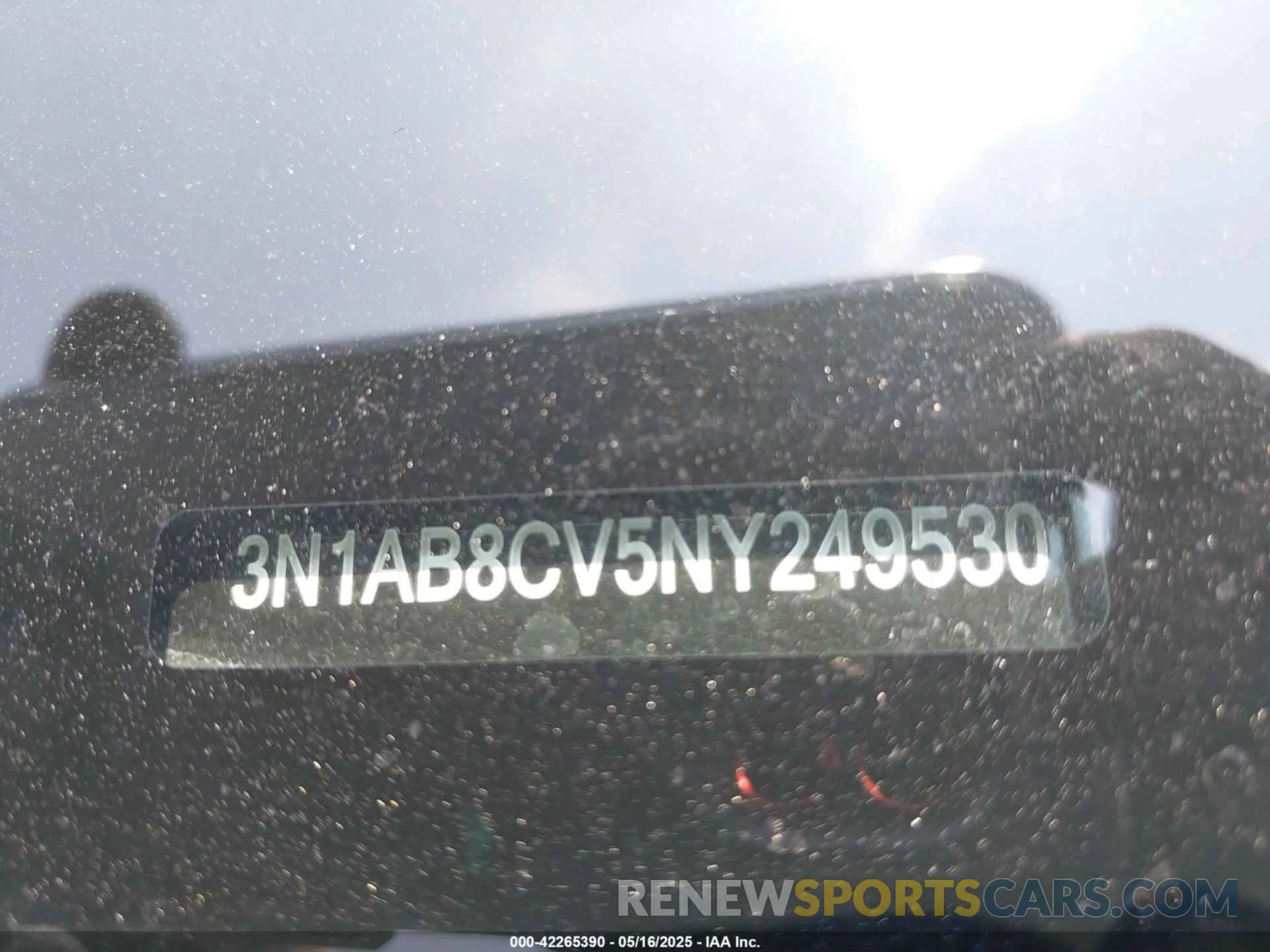 9 Photograph of a damaged car 3N1AB8CV5NY249530 NISSAN SENTRA 2022