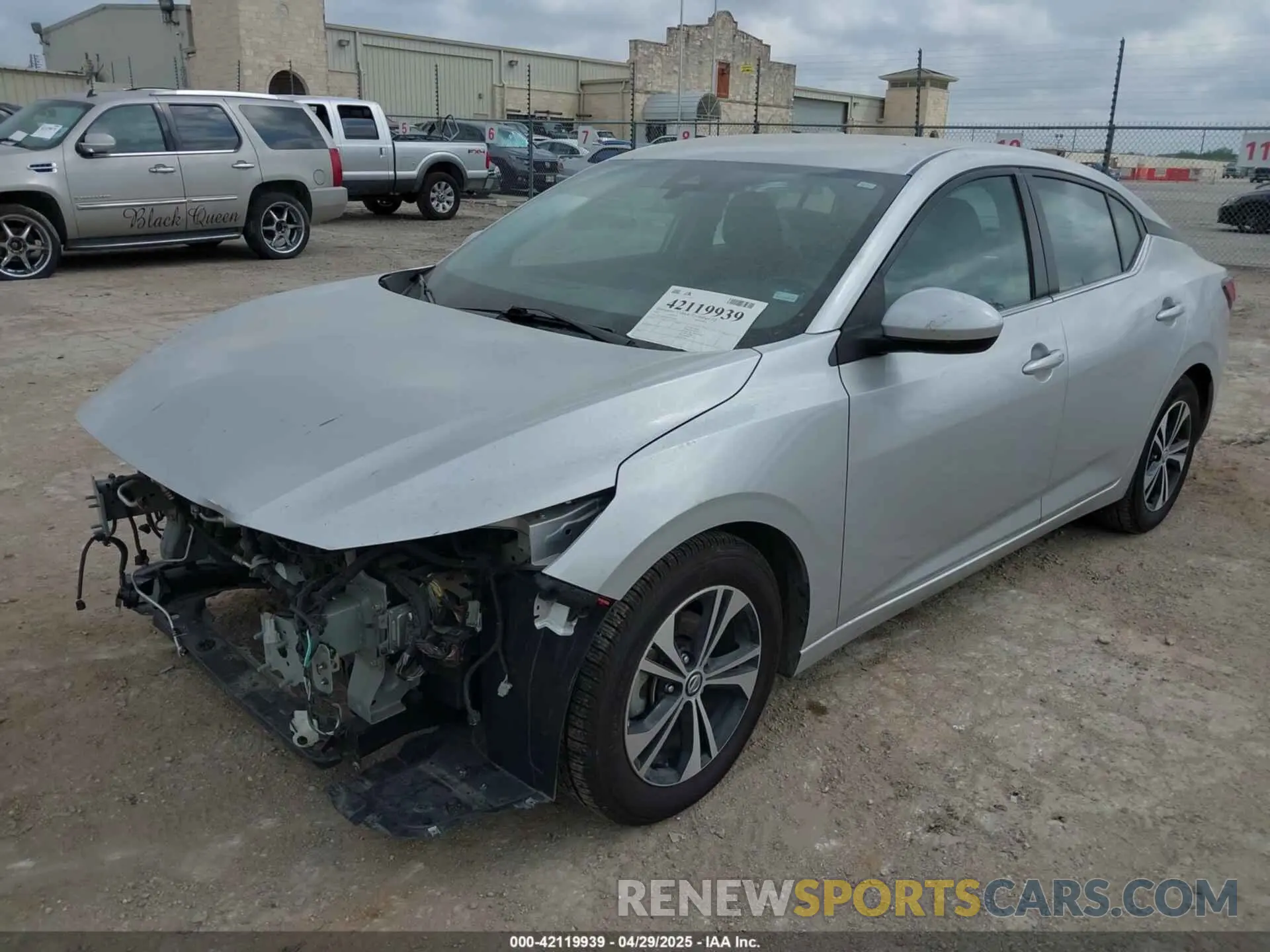2 Photograph of a damaged car 3N1AB8CV5NY257076 NISSAN SENTRA 2022