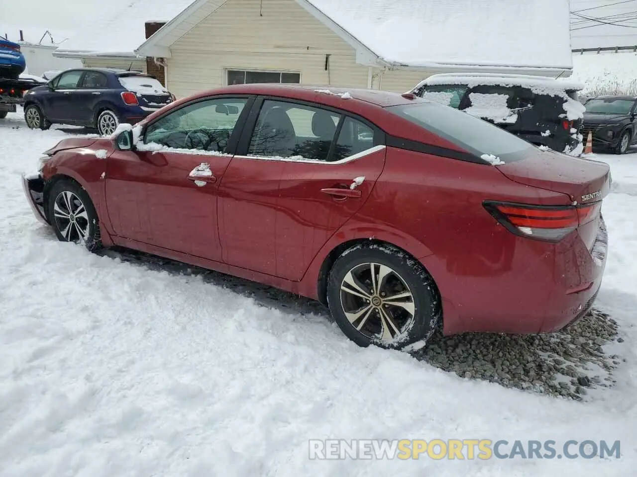2 Photograph of a damaged car 3N1AB8CV5NY257983 NISSAN SENTRA 2022