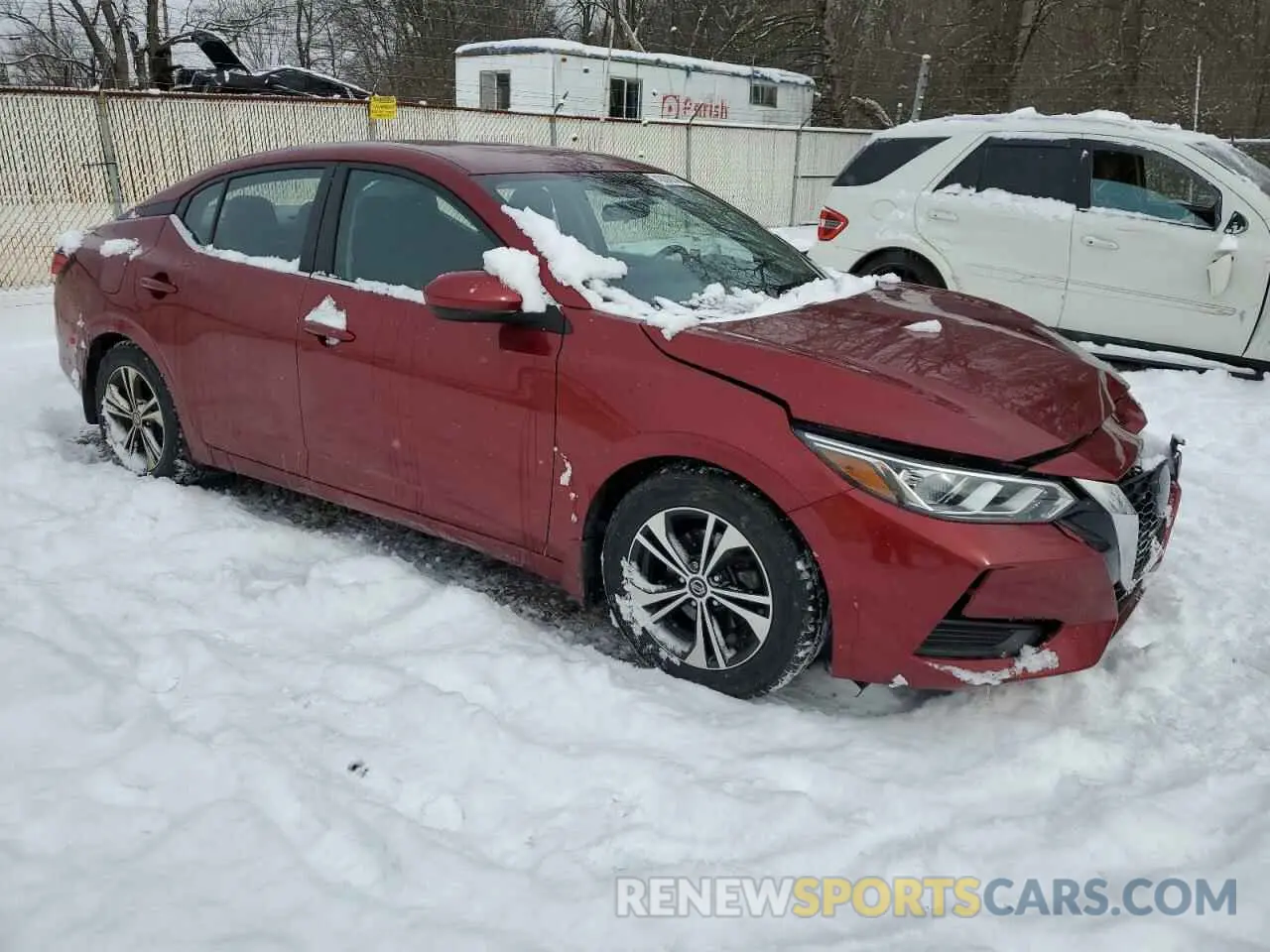 4 Photograph of a damaged car 3N1AB8CV5NY257983 NISSAN SENTRA 2022