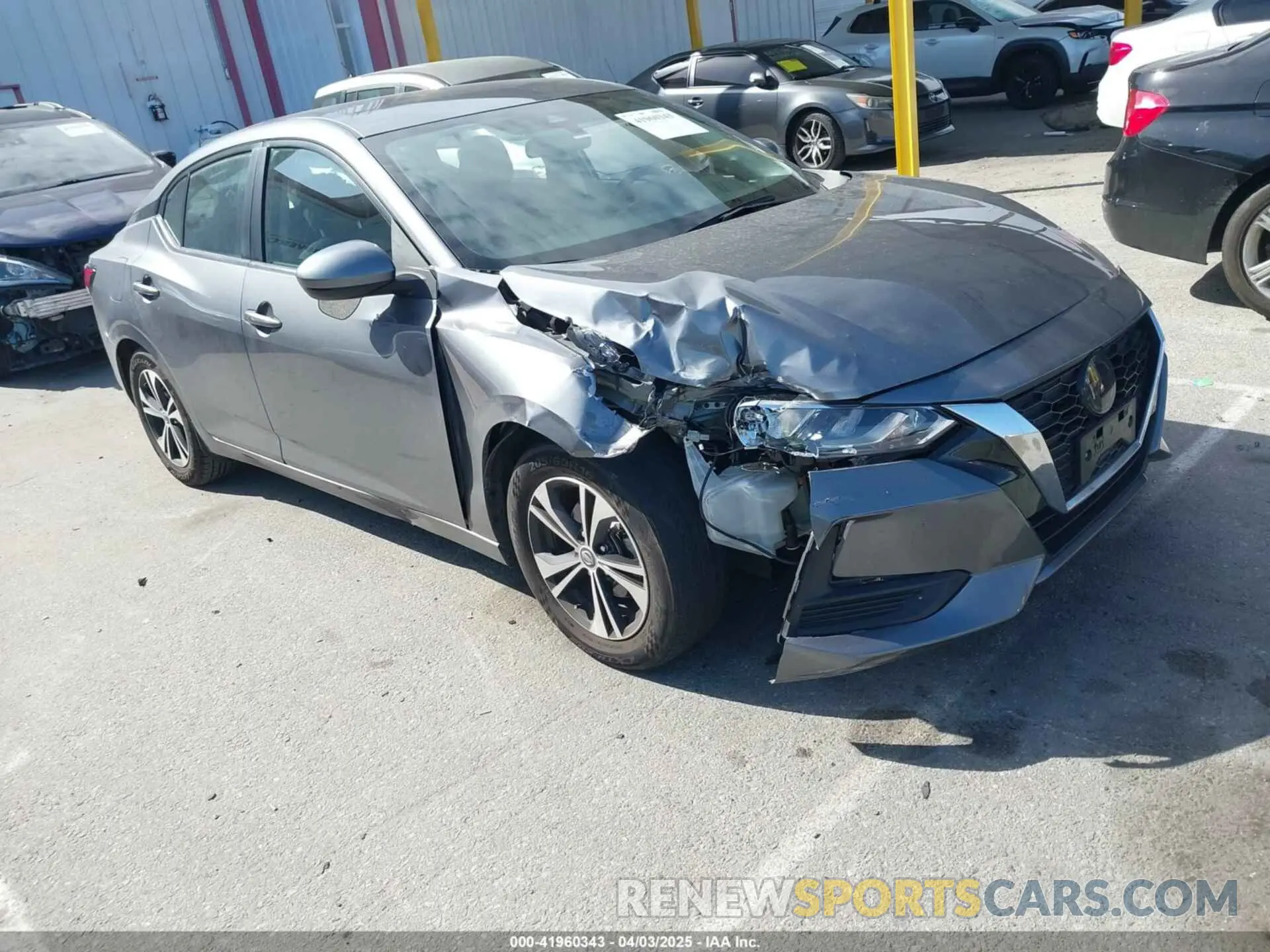 1 Photograph of a damaged car 3N1AB8CV5NY283337 NISSAN SENTRA 2022
