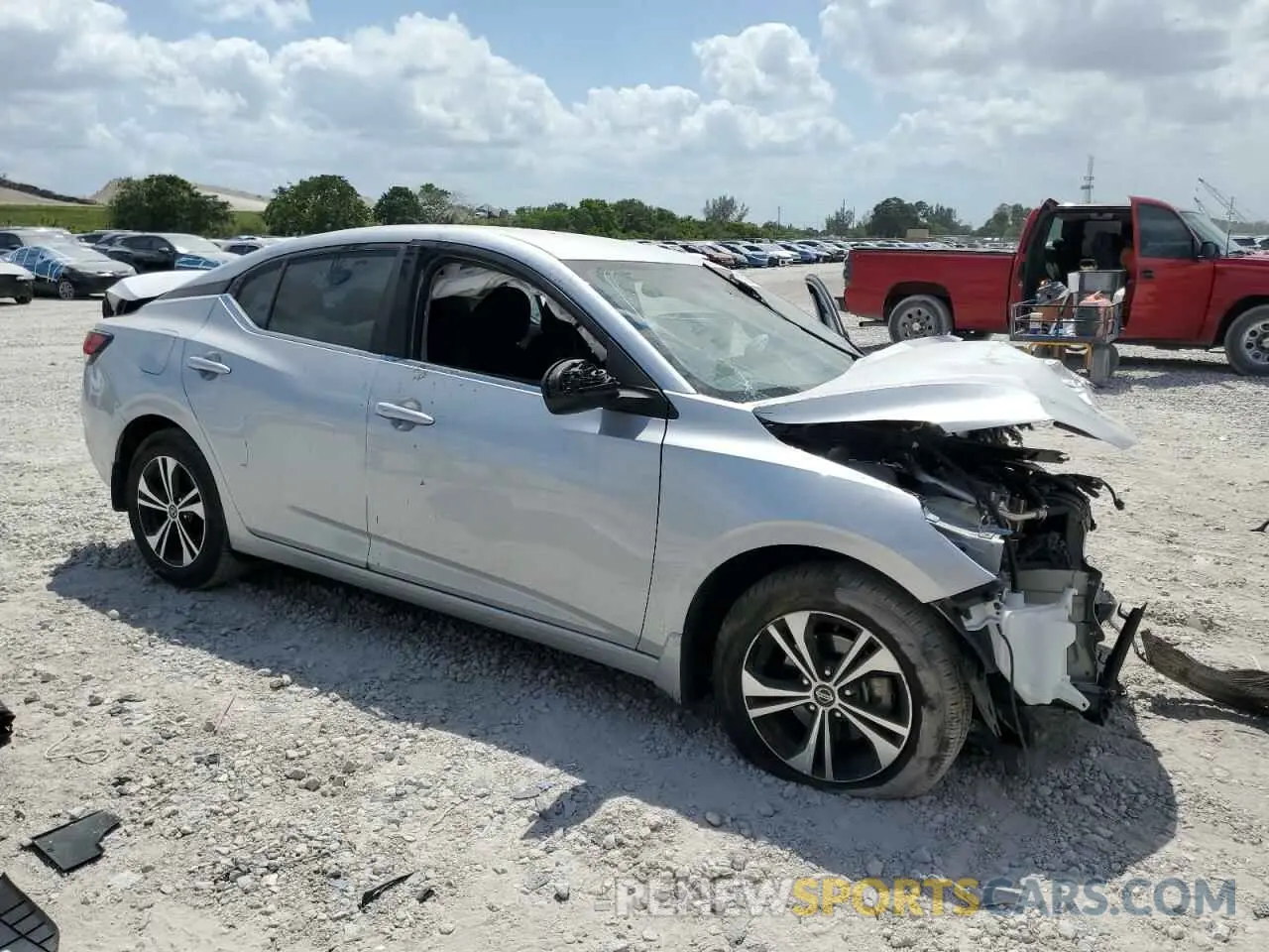 4 Photograph of a damaged car 3N1AB8CV5NY295987 NISSAN SENTRA 2022