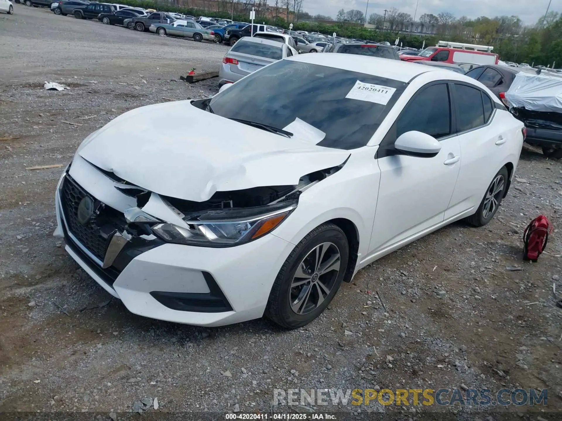 2 Photograph of a damaged car 3N1AB8CV5NY299764 NISSAN SENTRA 2022