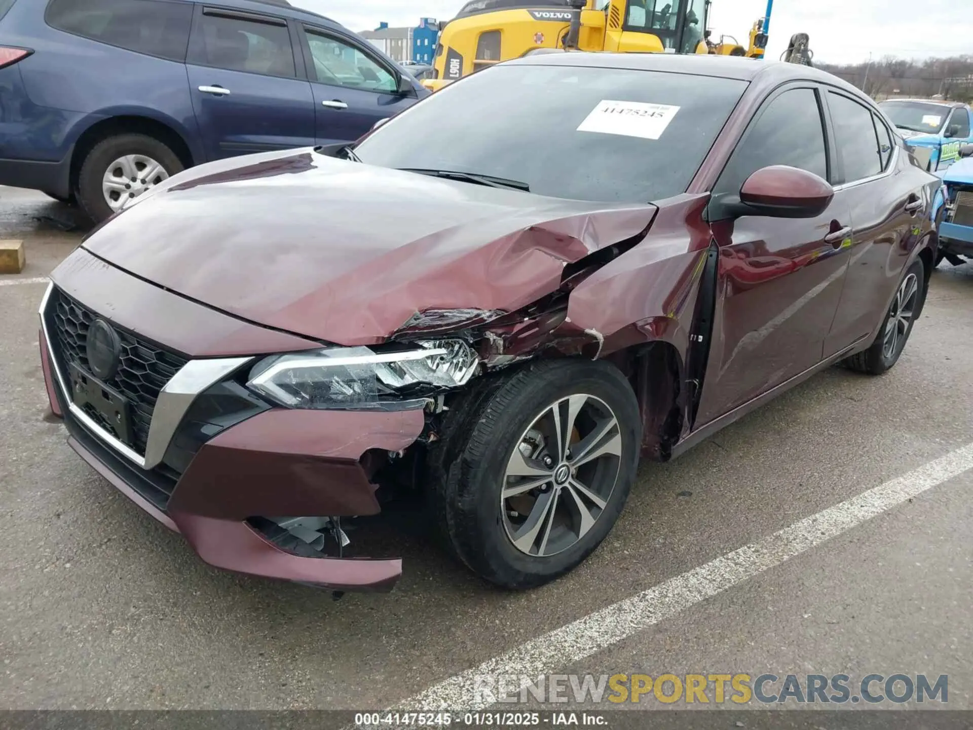 2 Photograph of a damaged car 3N1AB8CV5NY307068 NISSAN SENTRA 2022