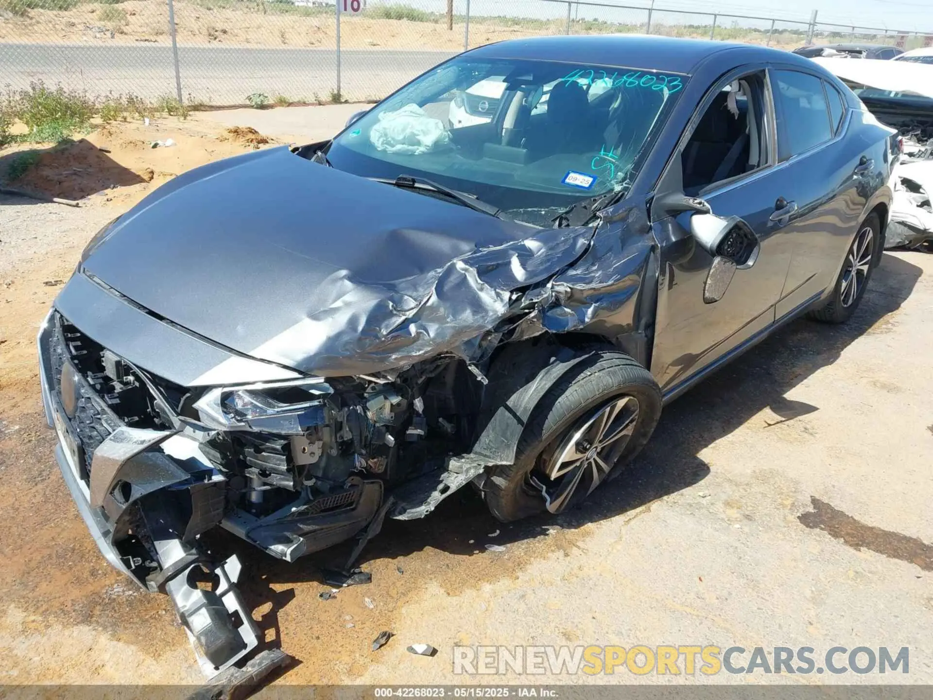 2 Photograph of a damaged car 3N1AB8CV5NY315252 NISSAN SENTRA 2022