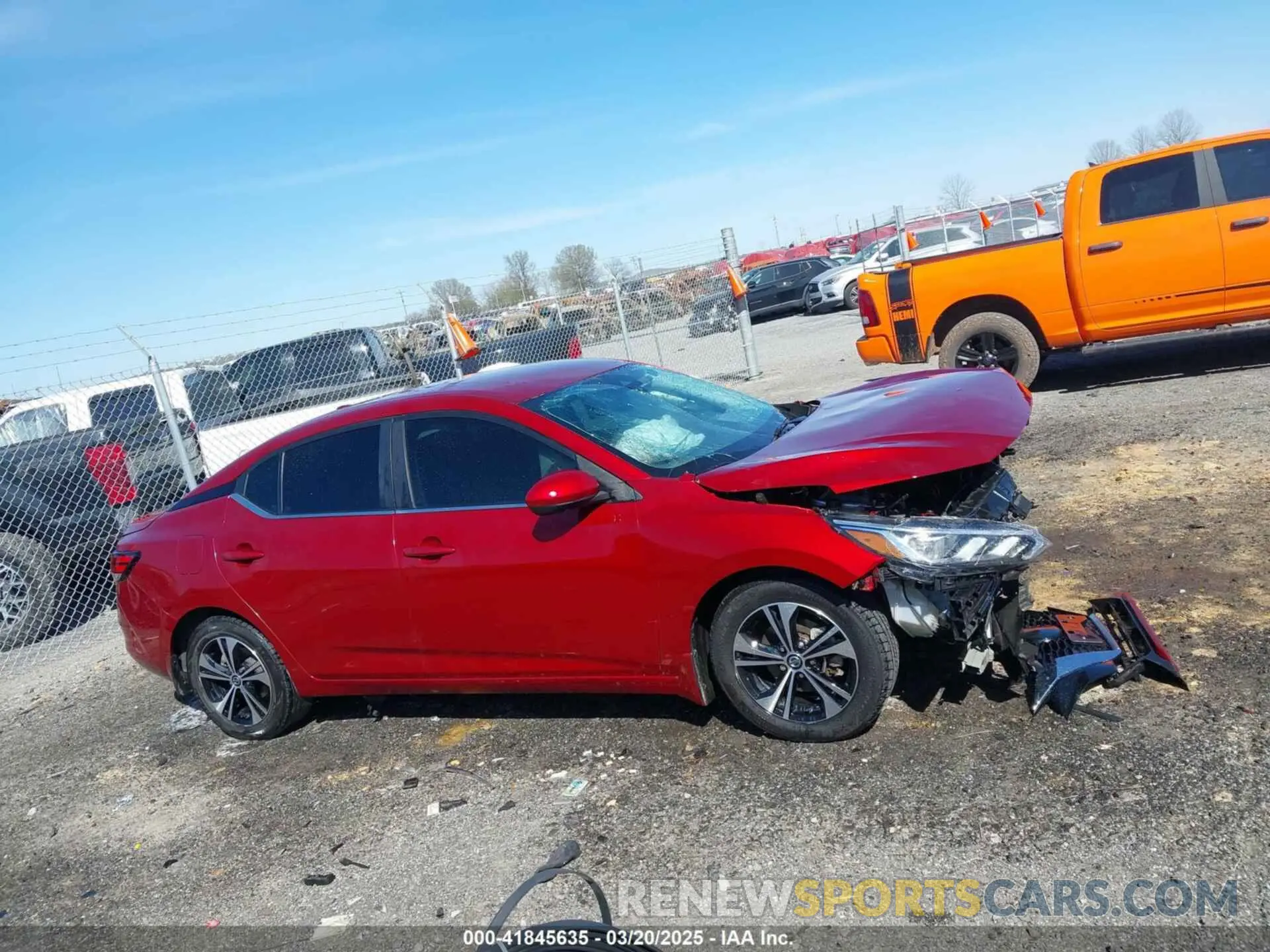 12 Photograph of a damaged car 3N1AB8CV6NY218416 NISSAN SENTRA 2022