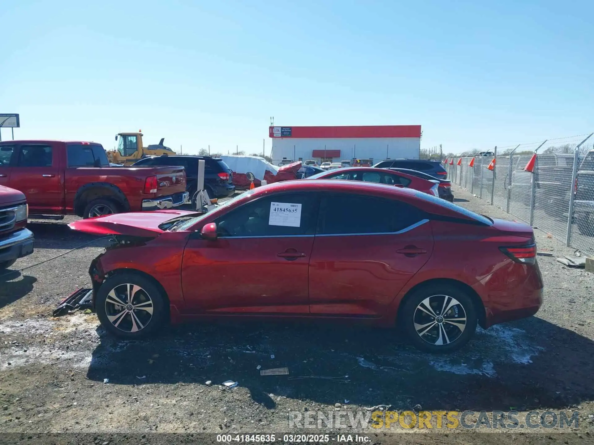 13 Photograph of a damaged car 3N1AB8CV6NY218416 NISSAN SENTRA 2022